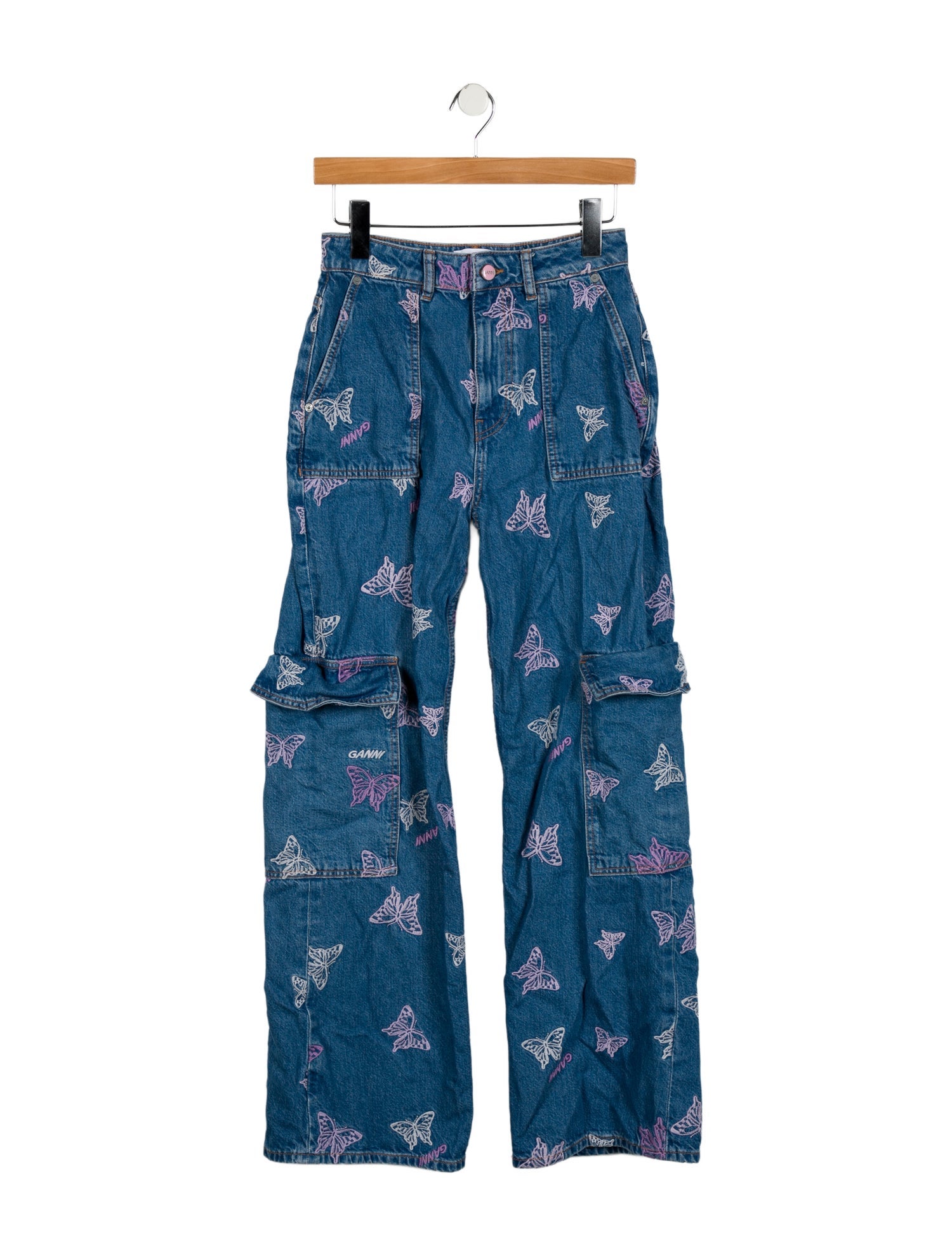 Ganni High-Rise Wide Leg Jeans