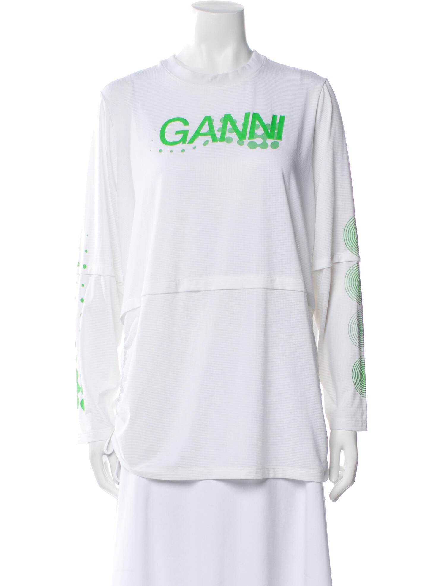 Ganni Graphic Print Crew Neck T-Shirt