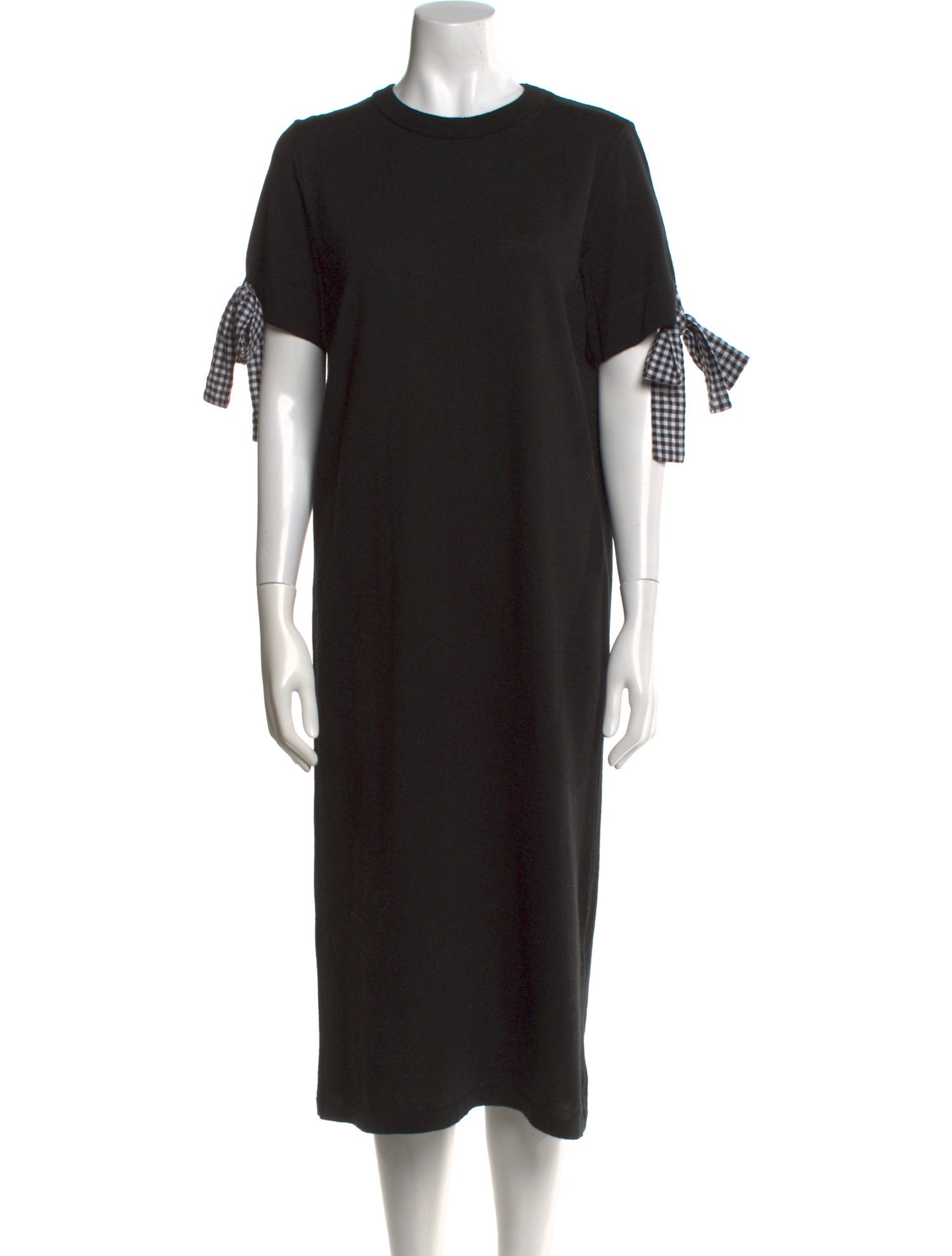 Ganni Crew Neck Midi Length Dress
