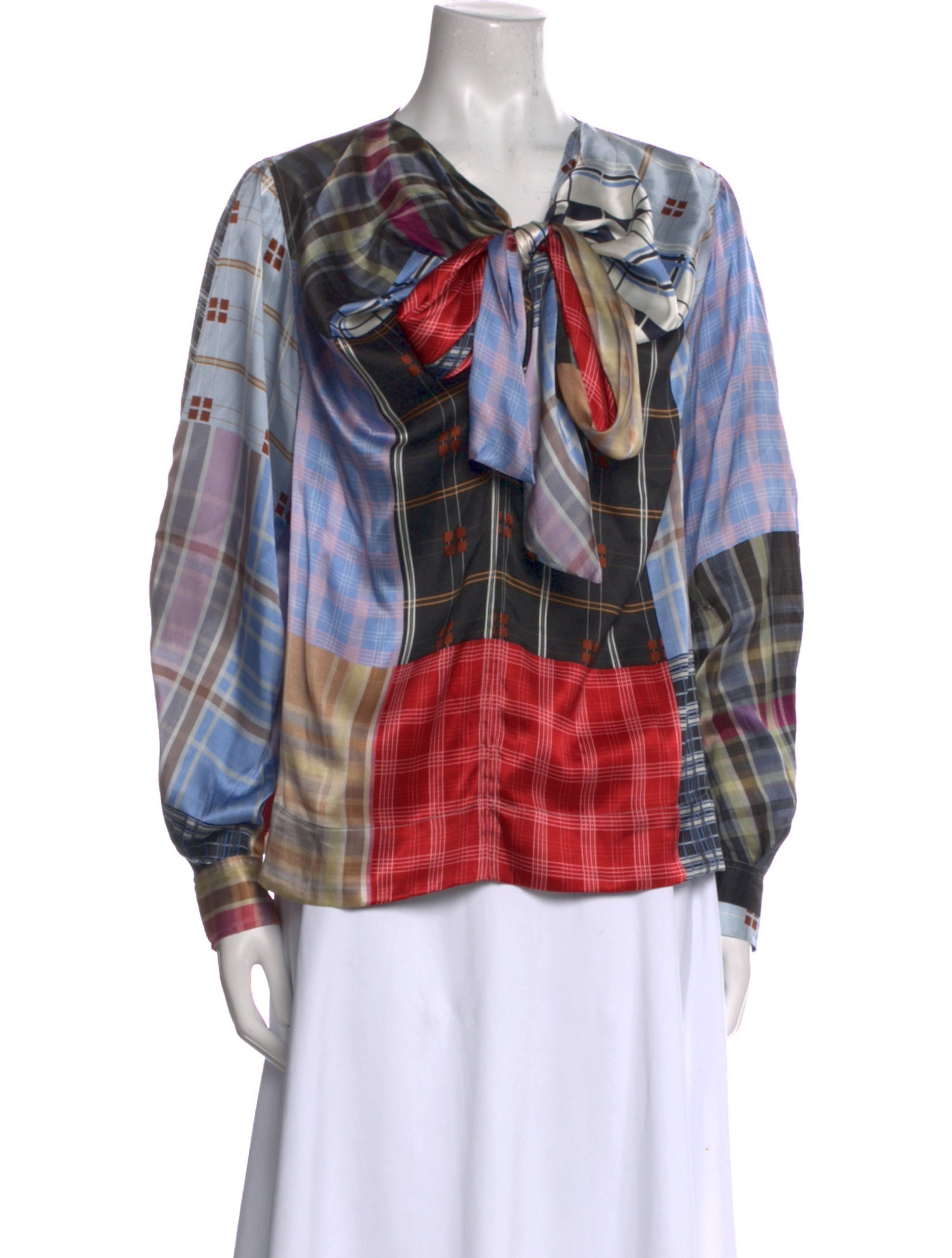 Ganni Silk Printed Blouse