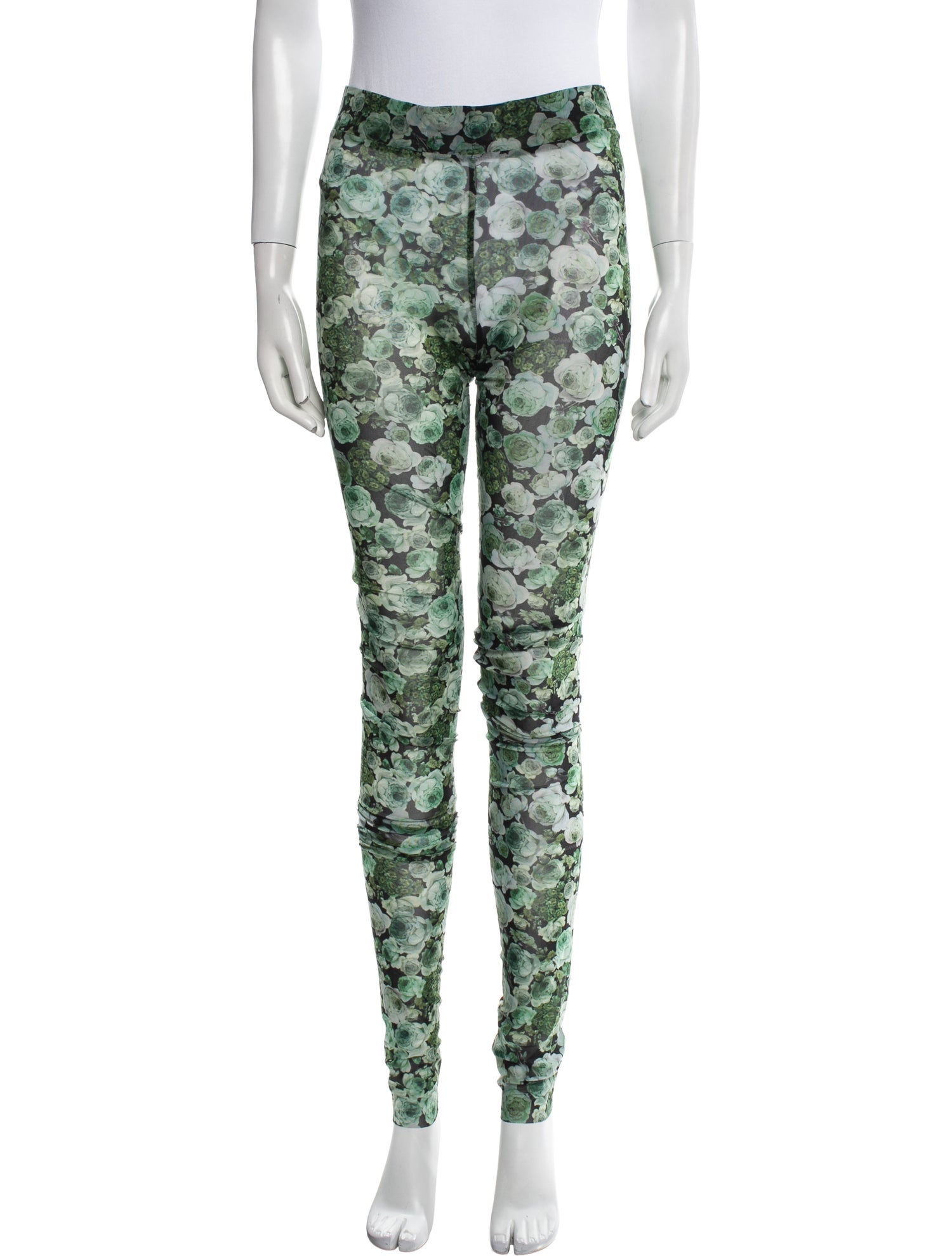 Ganni Floral Print Mesh Accents Lounge Set