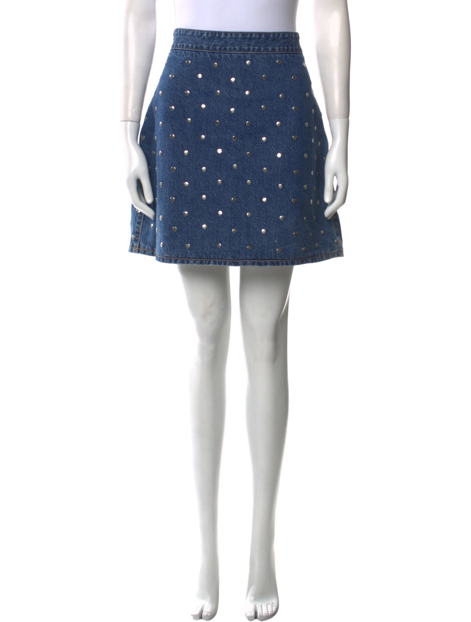 Ganni Polka Dot Print Mini Skirt