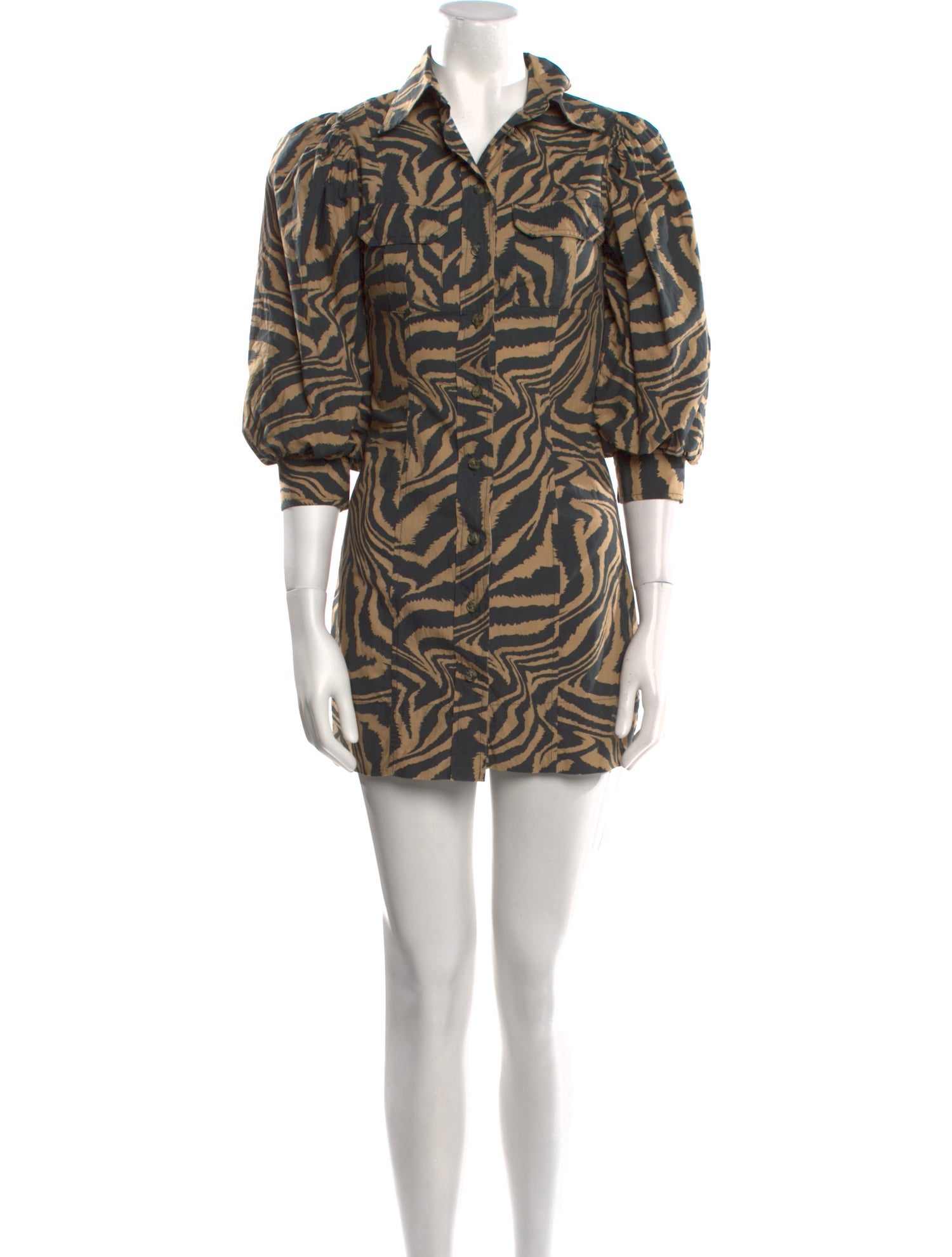 Ganni Printed Mini Dress