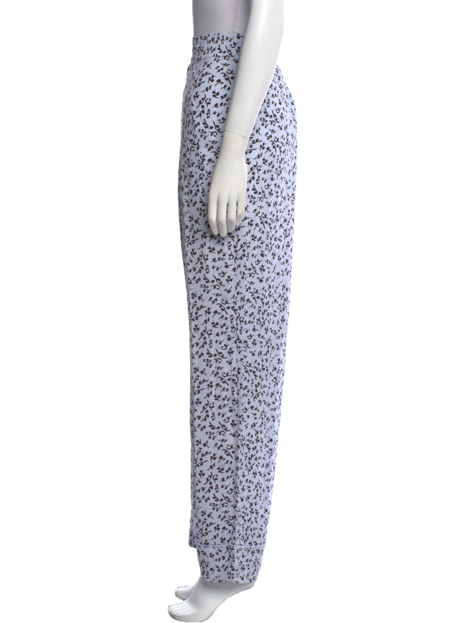Ganni Printed Wide Leg Pants