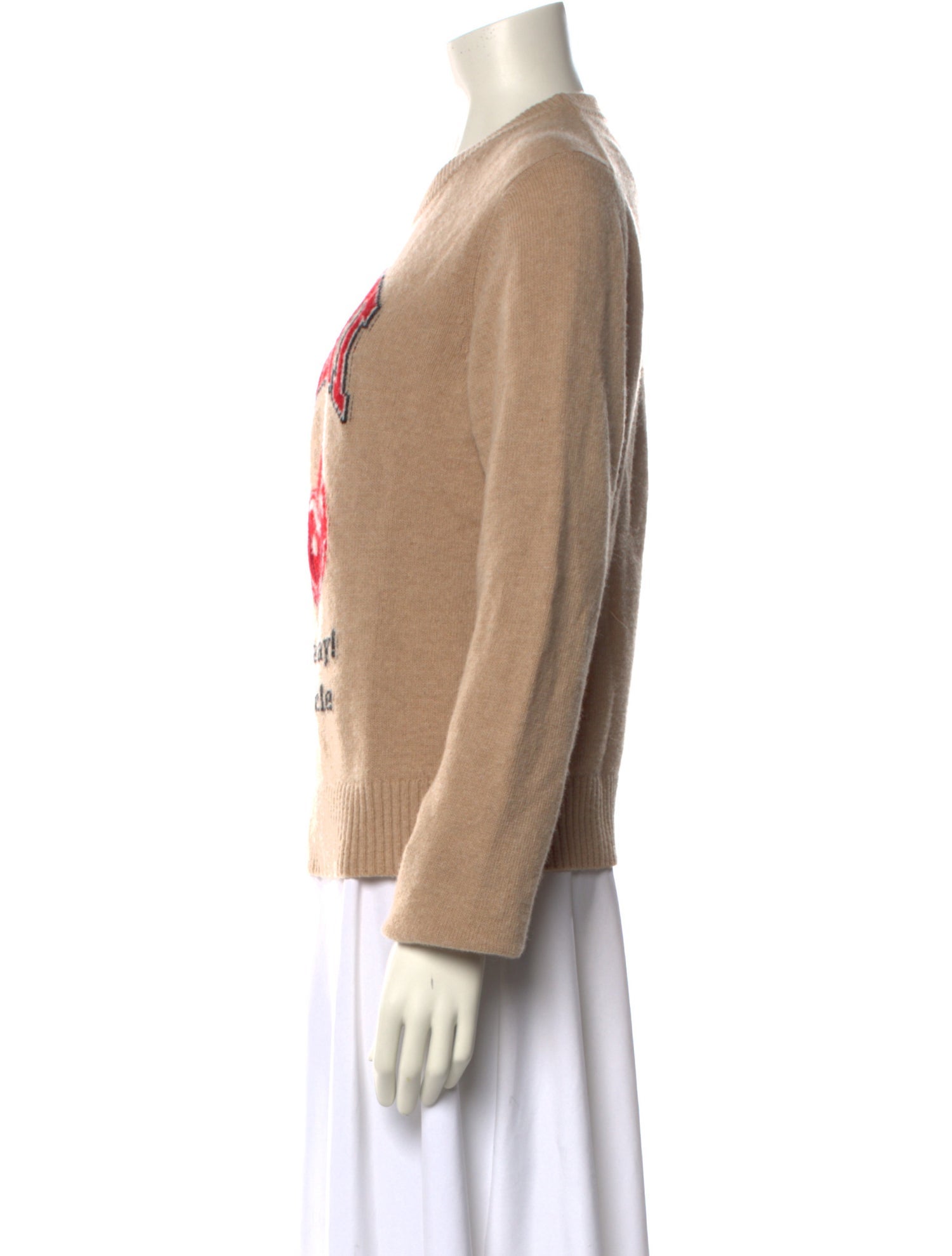 Ganni Graphic Print Crew Neck Sweater