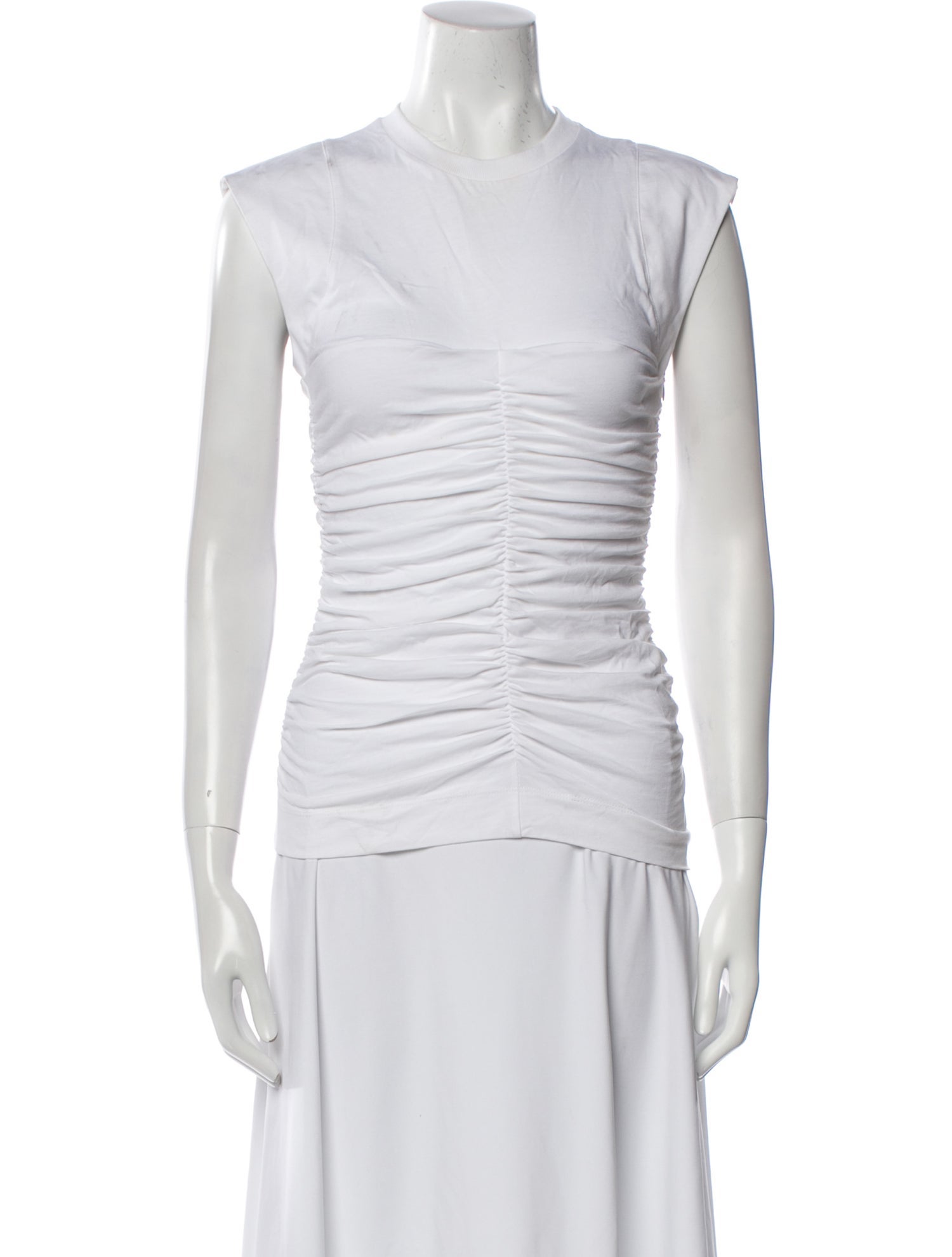 Ganni Crew Neck Sleeveless Top