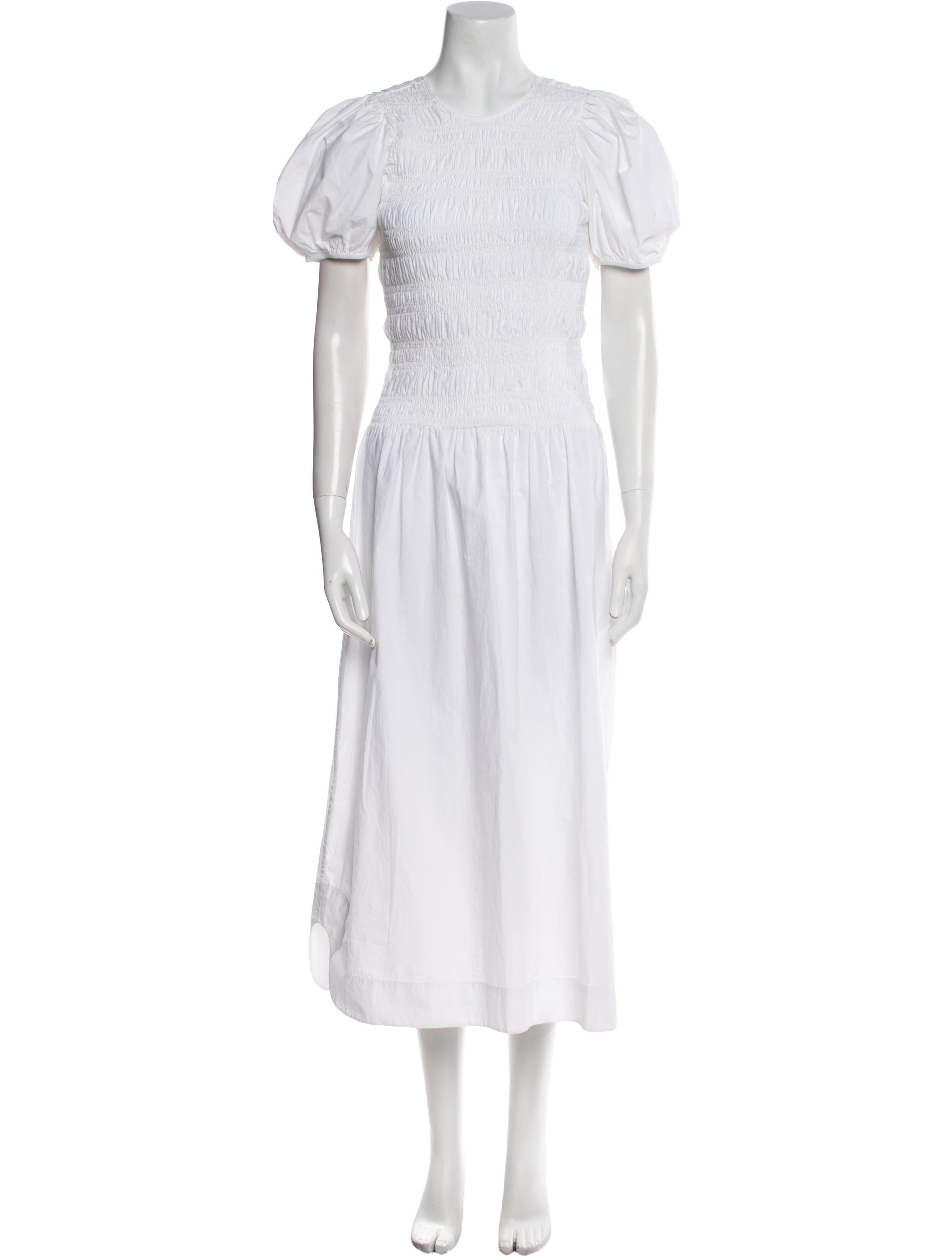 Ganni Crew Neck Long Dress