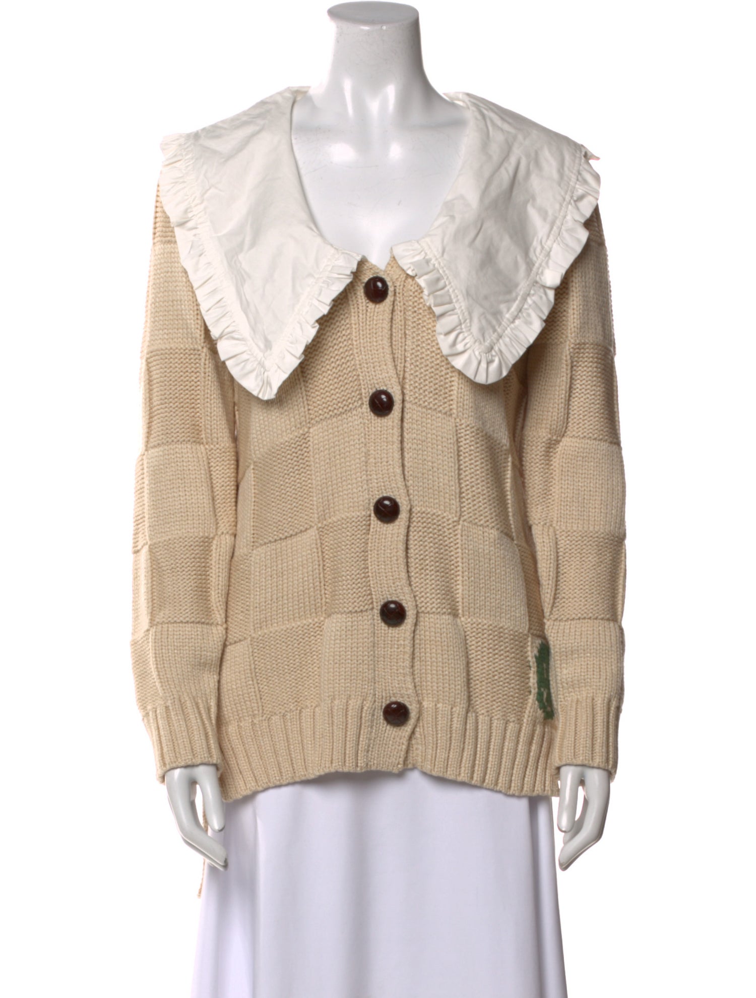 Ganni Colorblock Pattern Sweater