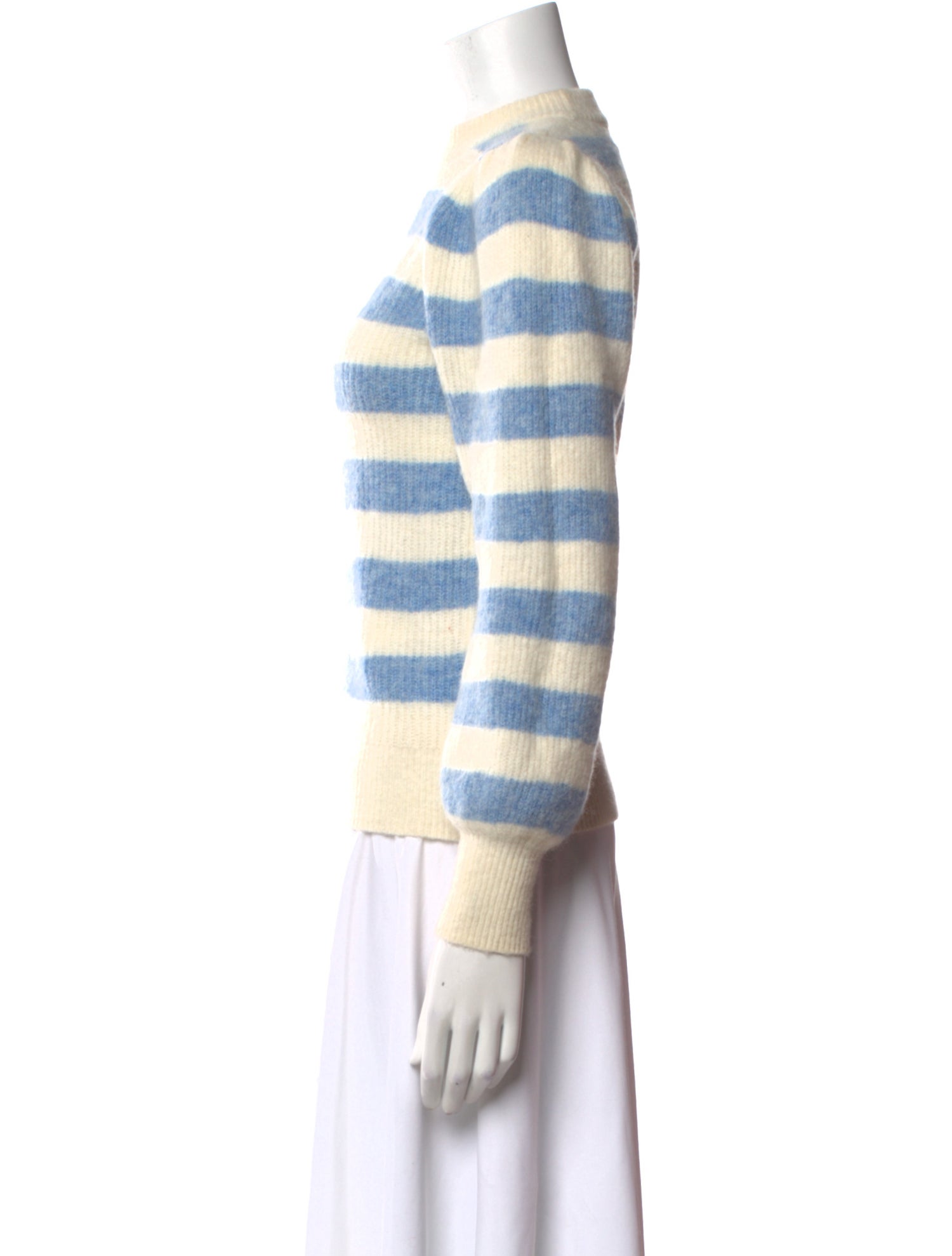 Ganni Merino Wool Striped Sweater