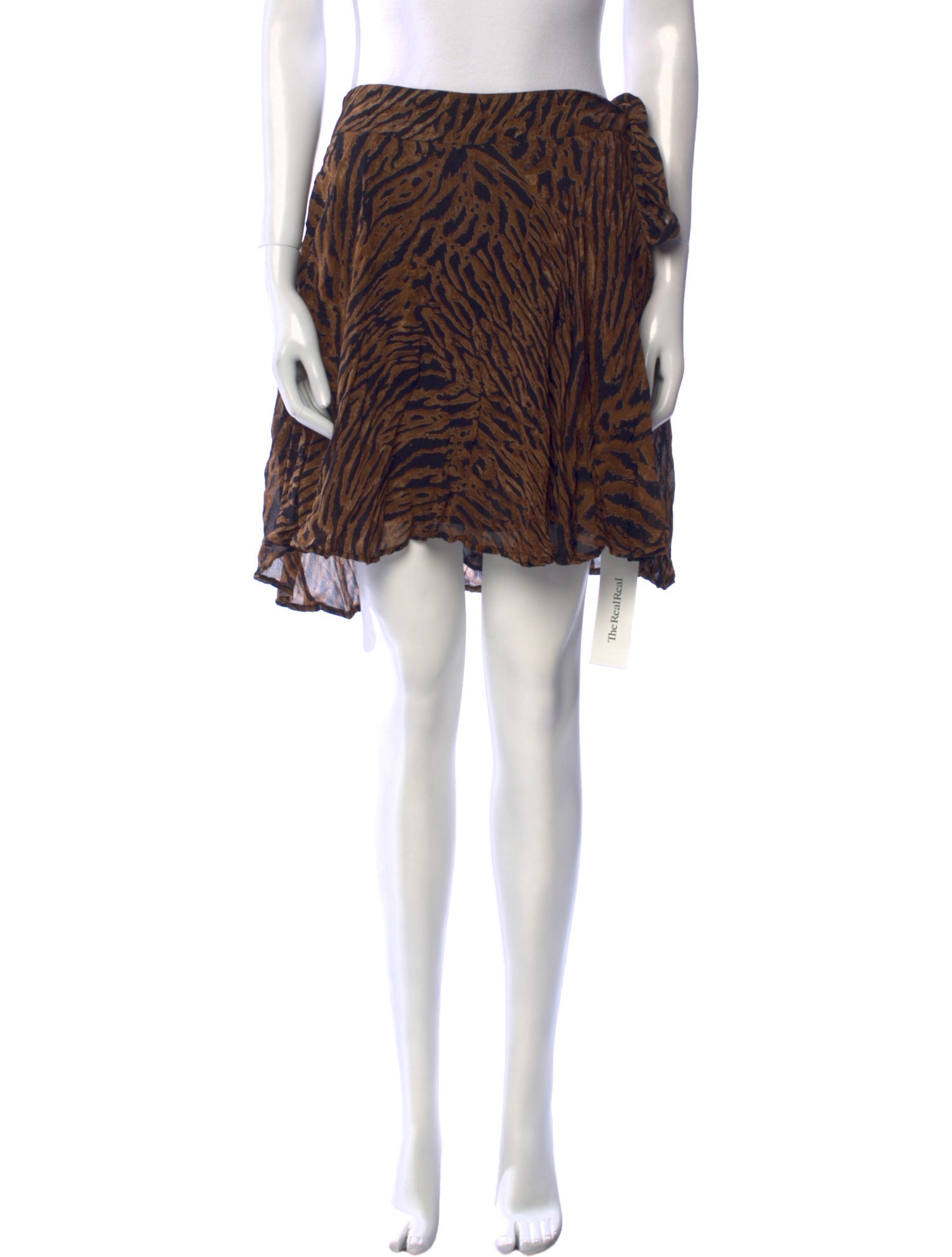 Ganni Animal Print Mini Skirt