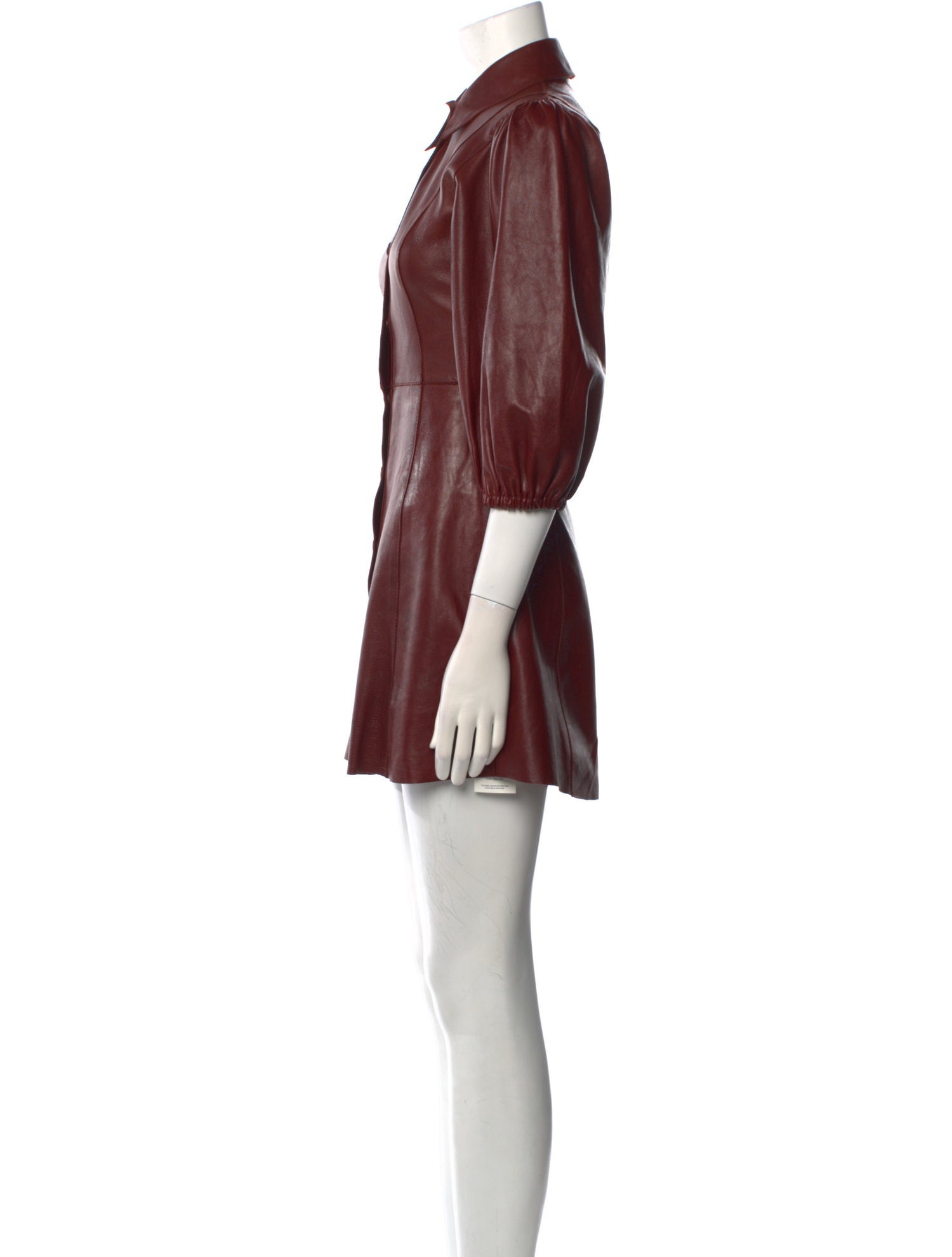 Ganni Leather Mini Dress