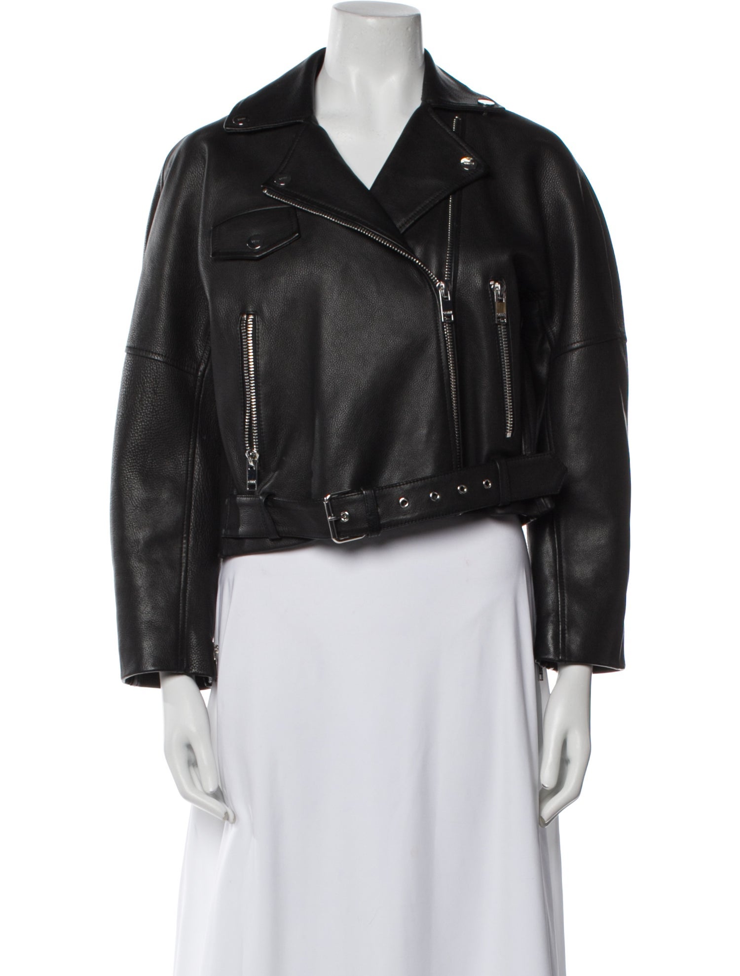 Ganni Leather Biker Jacket