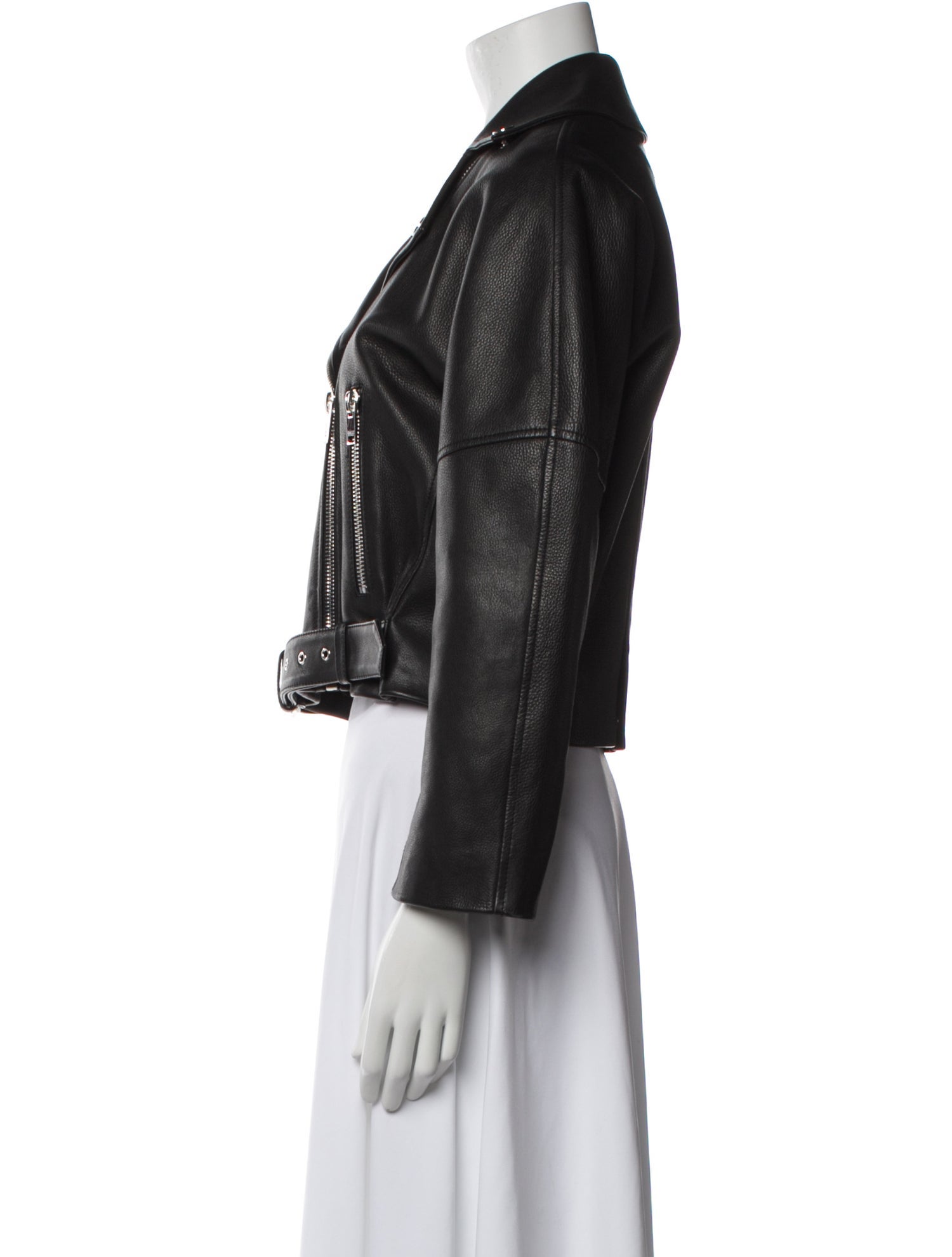 Ganni Leather Biker Jacket