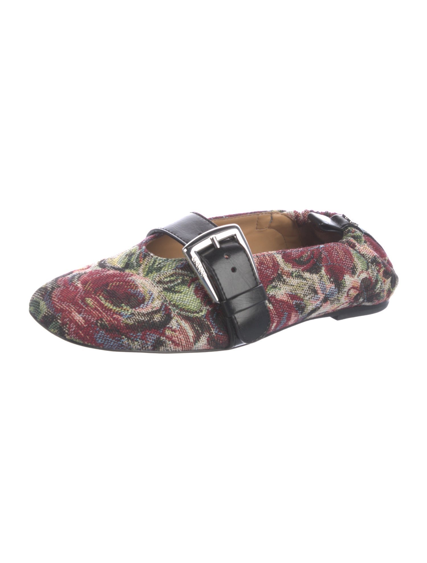 Ganni Floral Print Mules