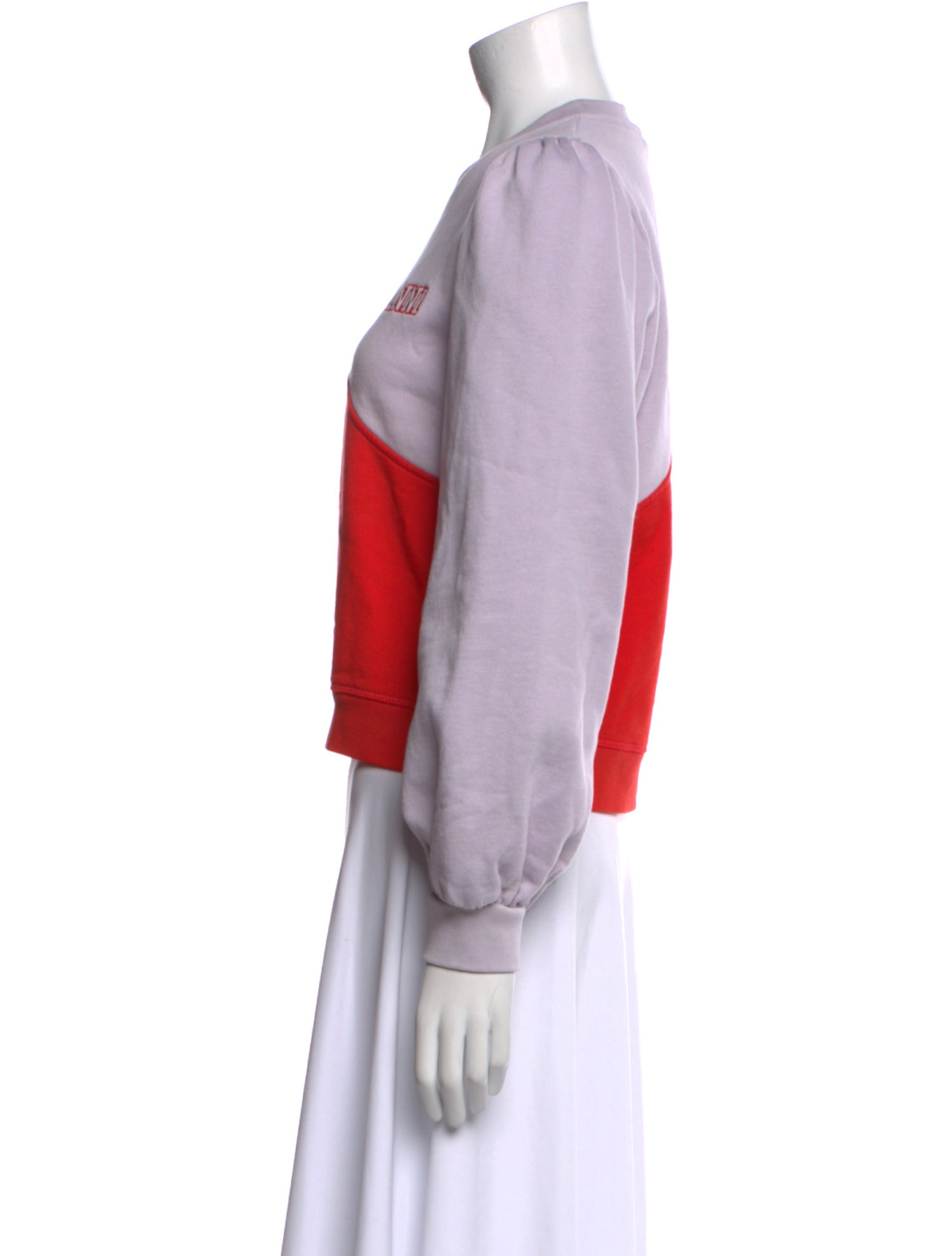 Ganni Graphic Print Crew Neck Sweatshirt