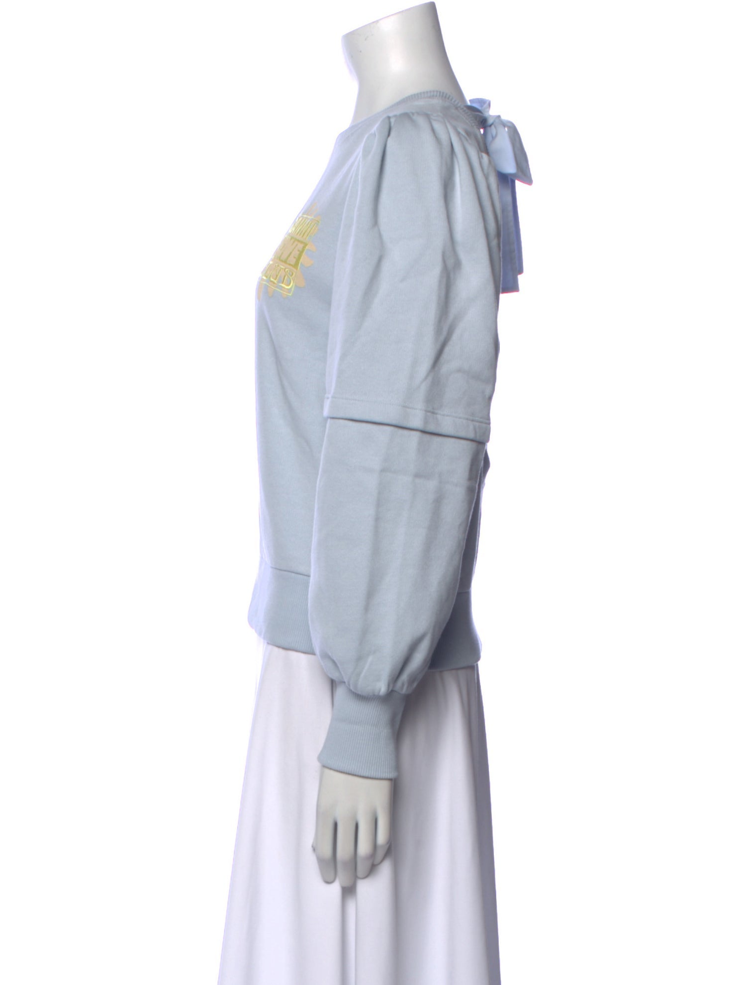 Ganni Crew Neck Long Sleeve Sweatshirt