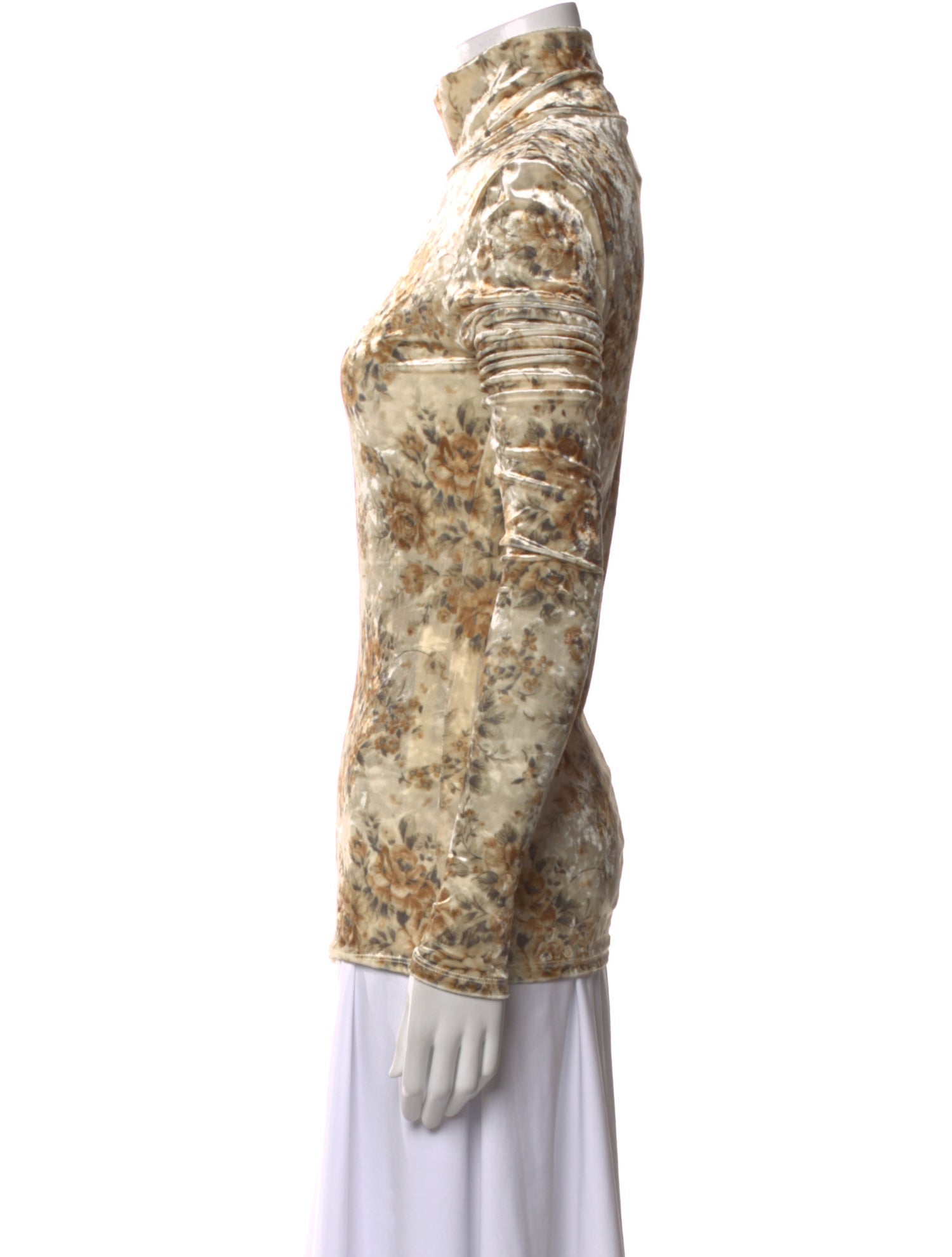 Ganni Floral Print Turtleneck Top w/ Tags