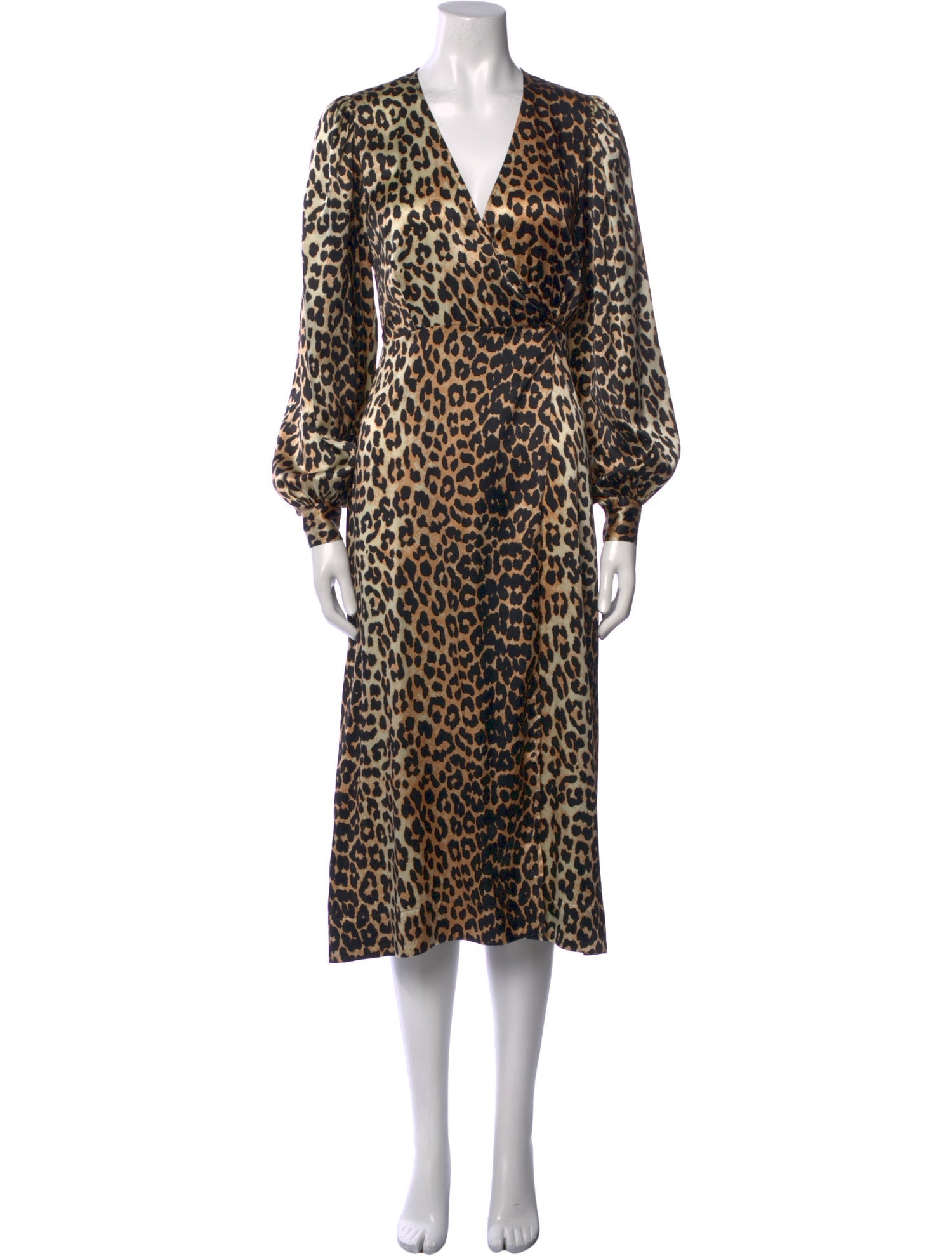 Ganni Silk Midi Length Dress