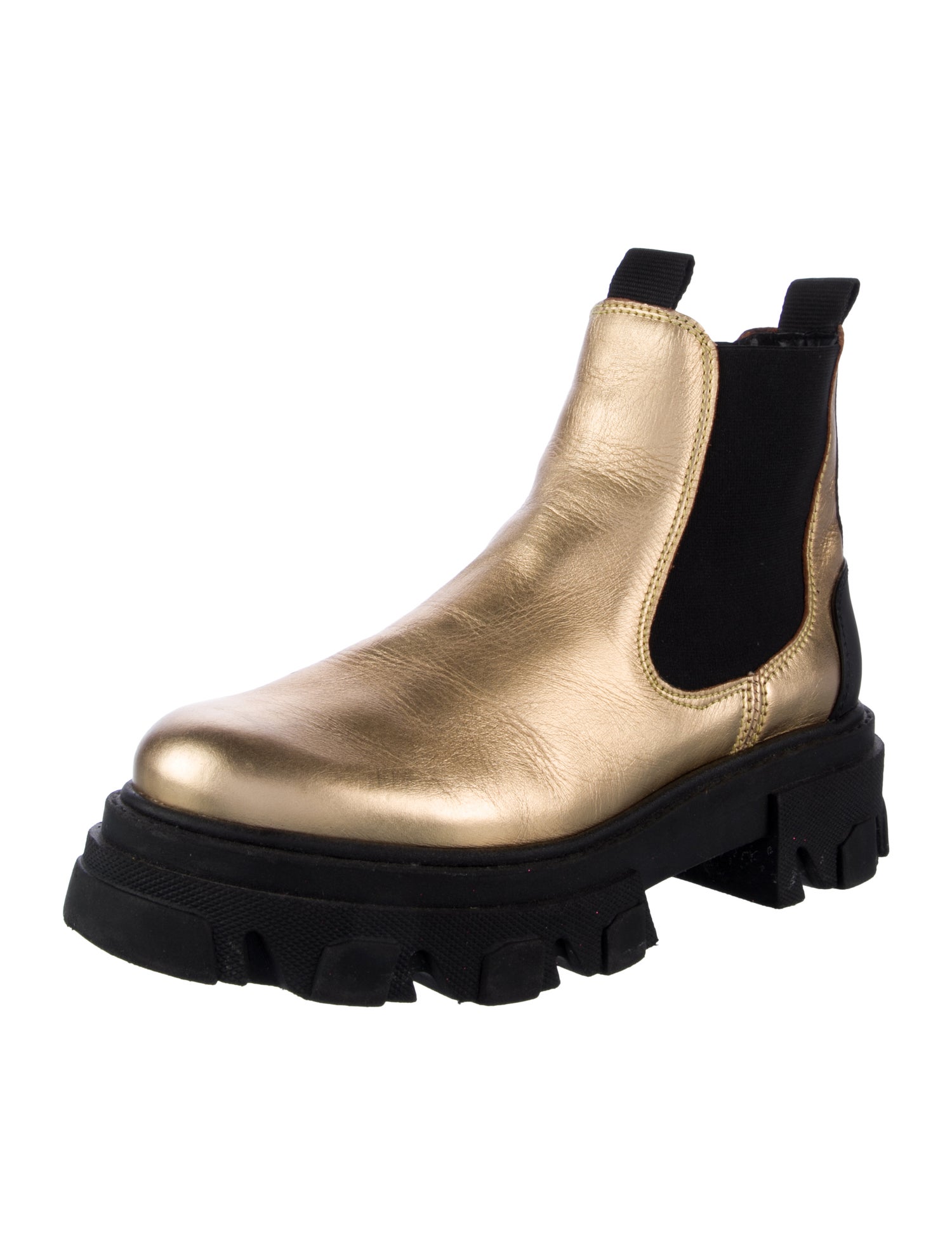 Ganni Leather Chelsea Boots