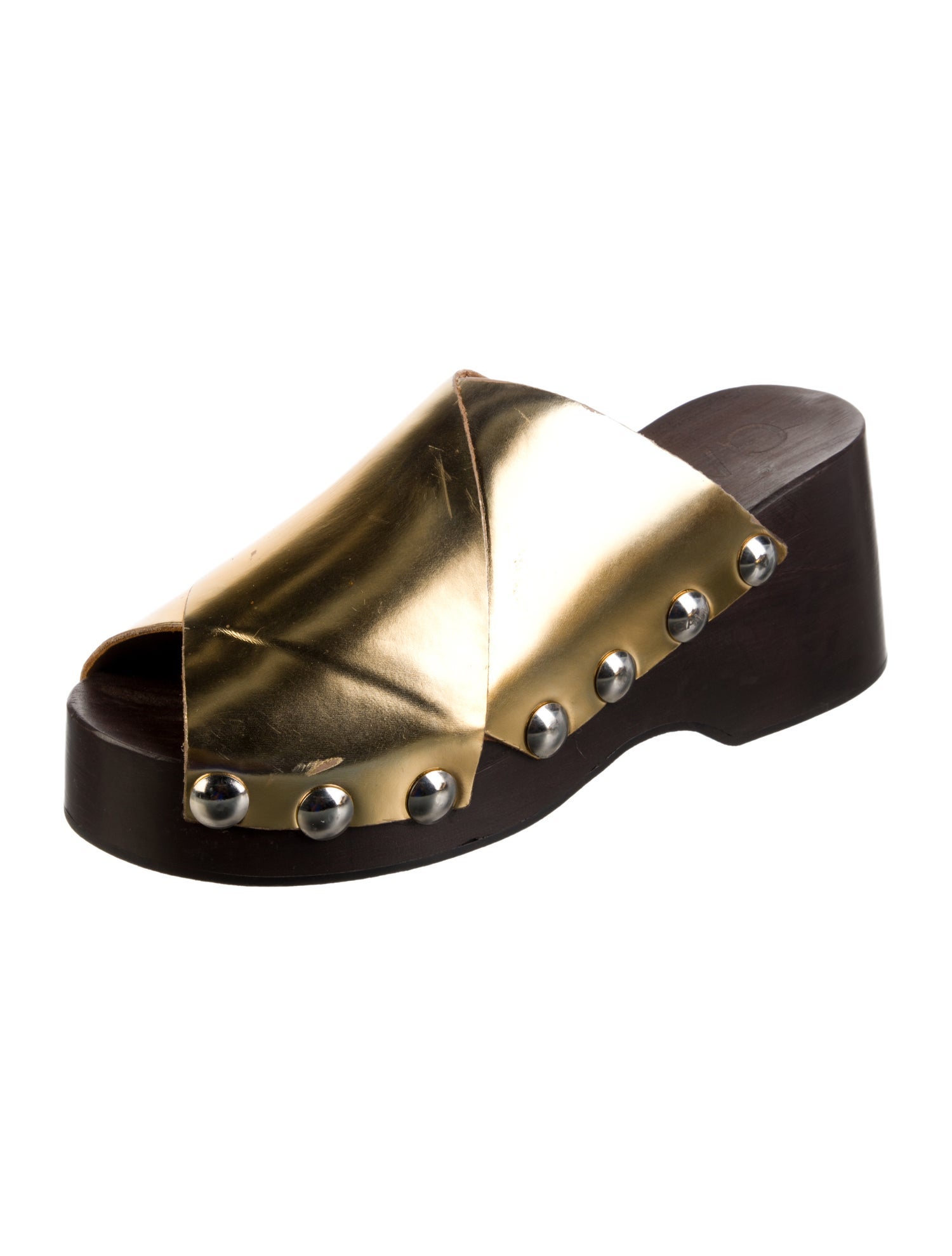 Ganni Leather Slides