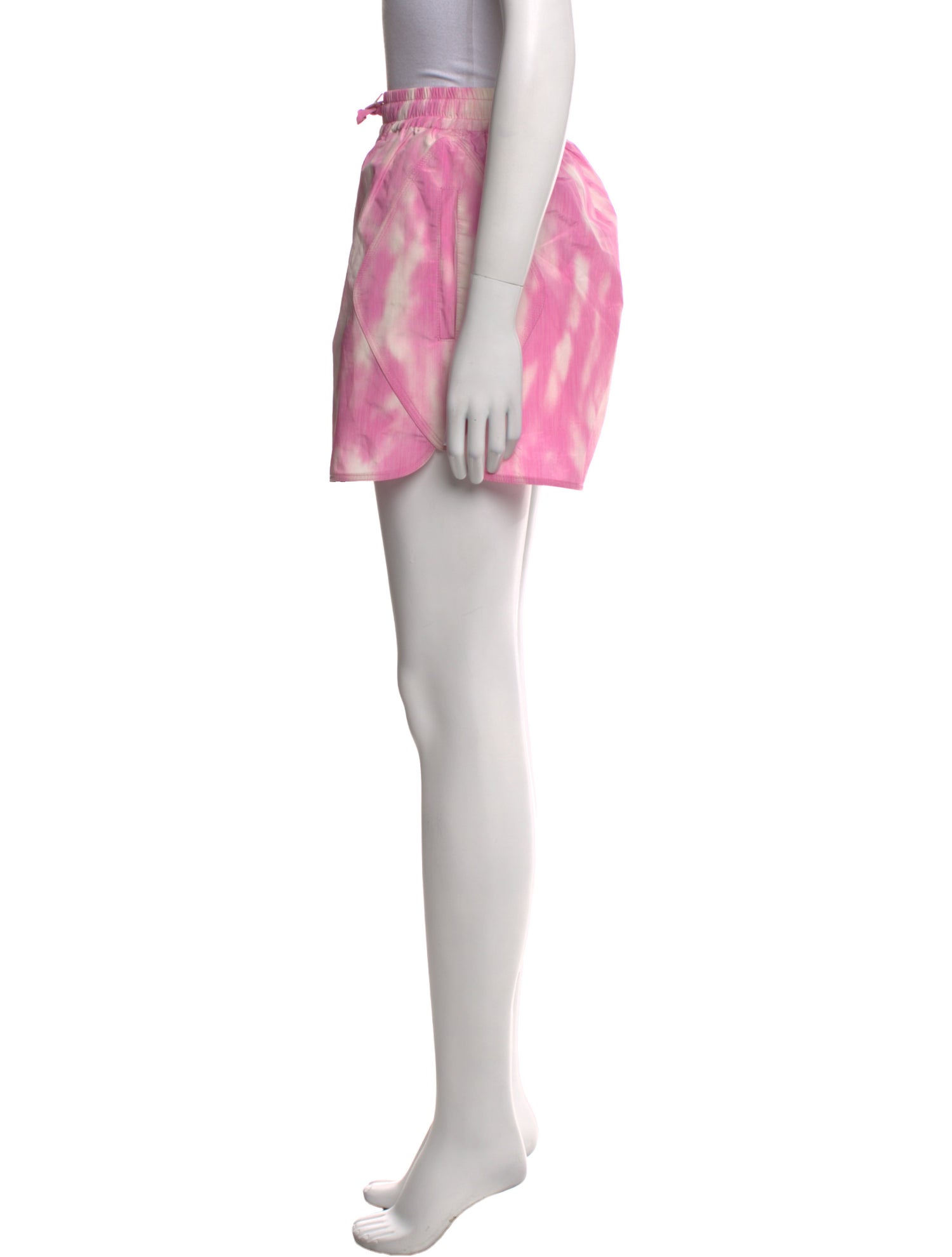 Ganni Tie-Dye Print Mini Shorts