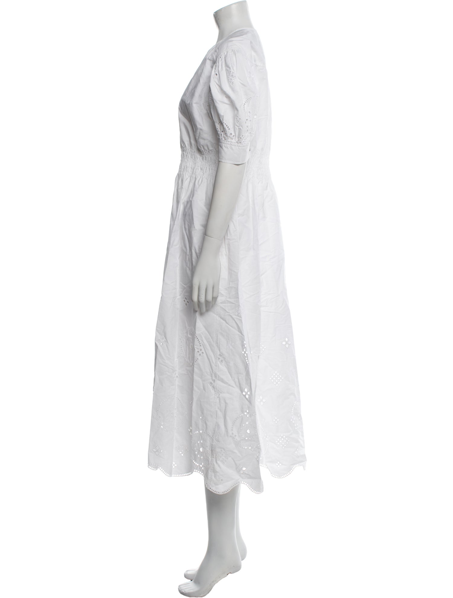 Ganni V-Neck Long Dress