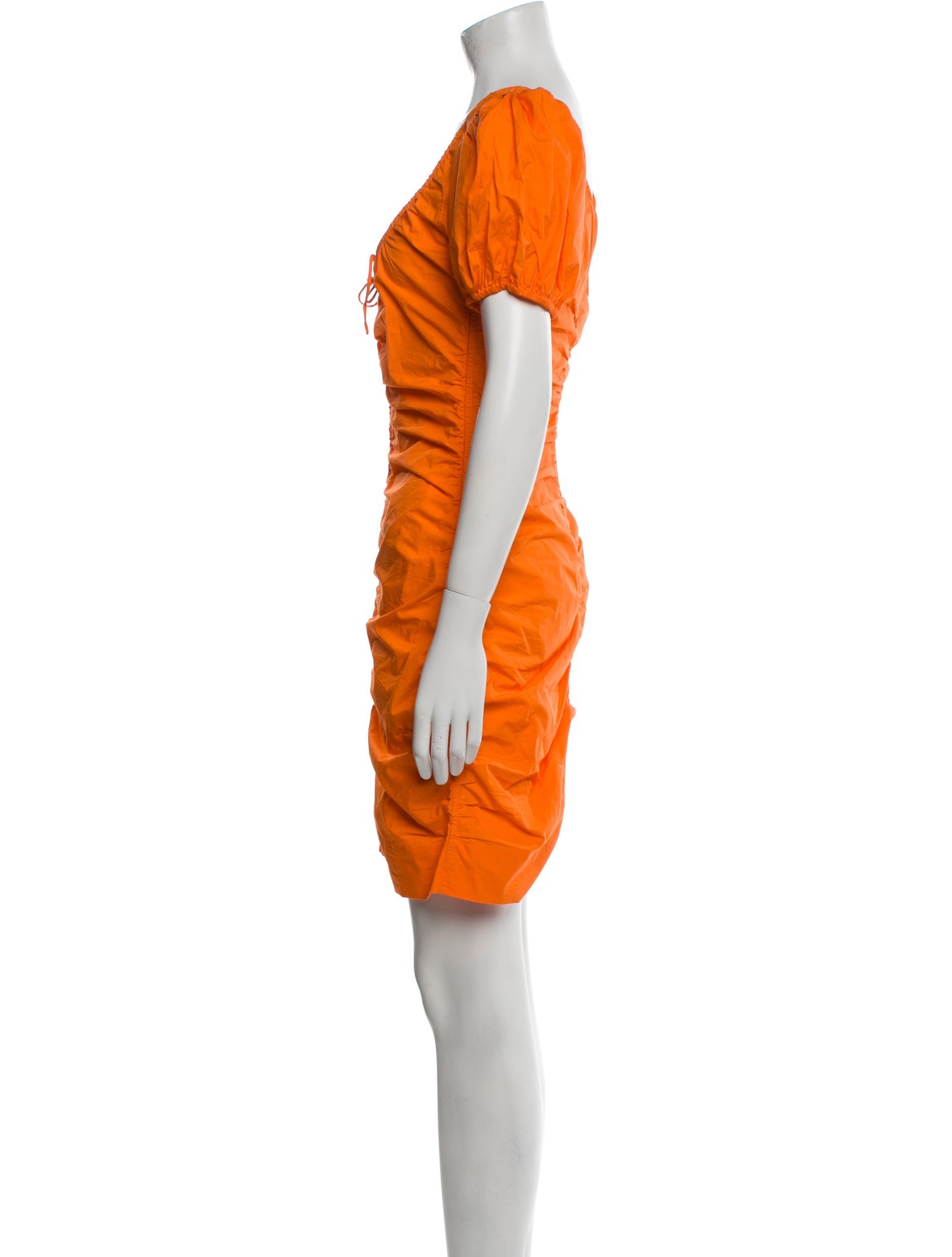 Ganni Scoop Neck Mini Dress