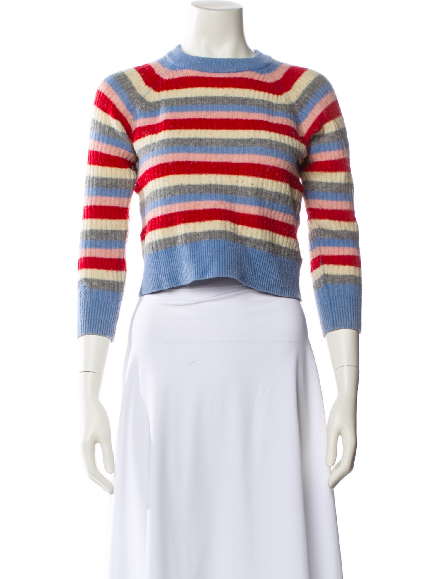 Ganni Merino Wool Striped Sweater