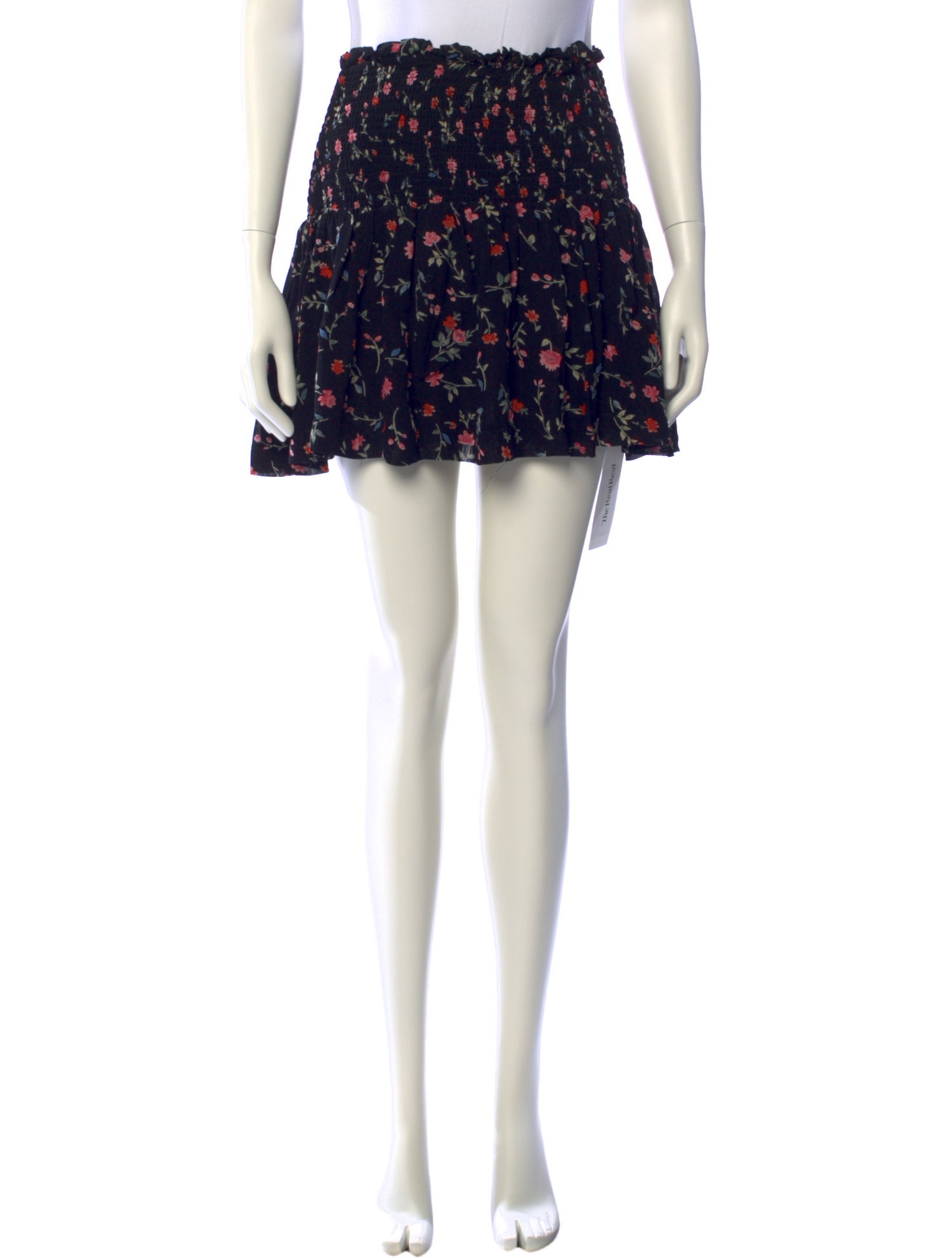 Ganni Floral Print Mini Skirt