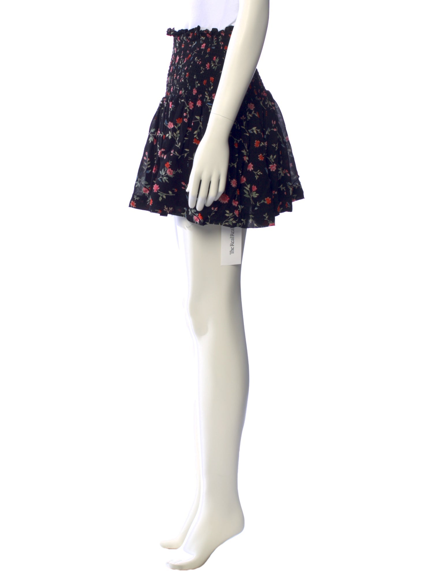 Ganni Floral Print Mini Skirt