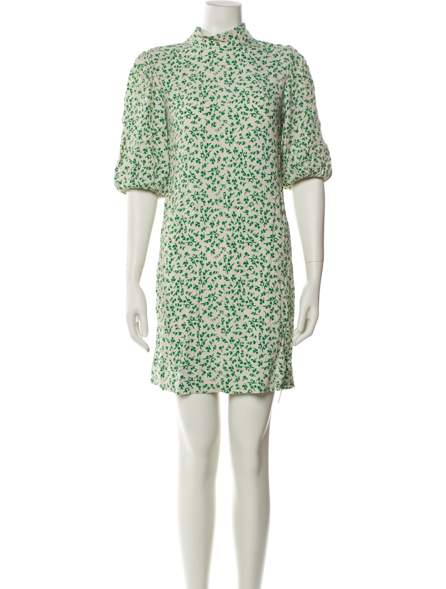 Ganni Floral Print Mini Dress