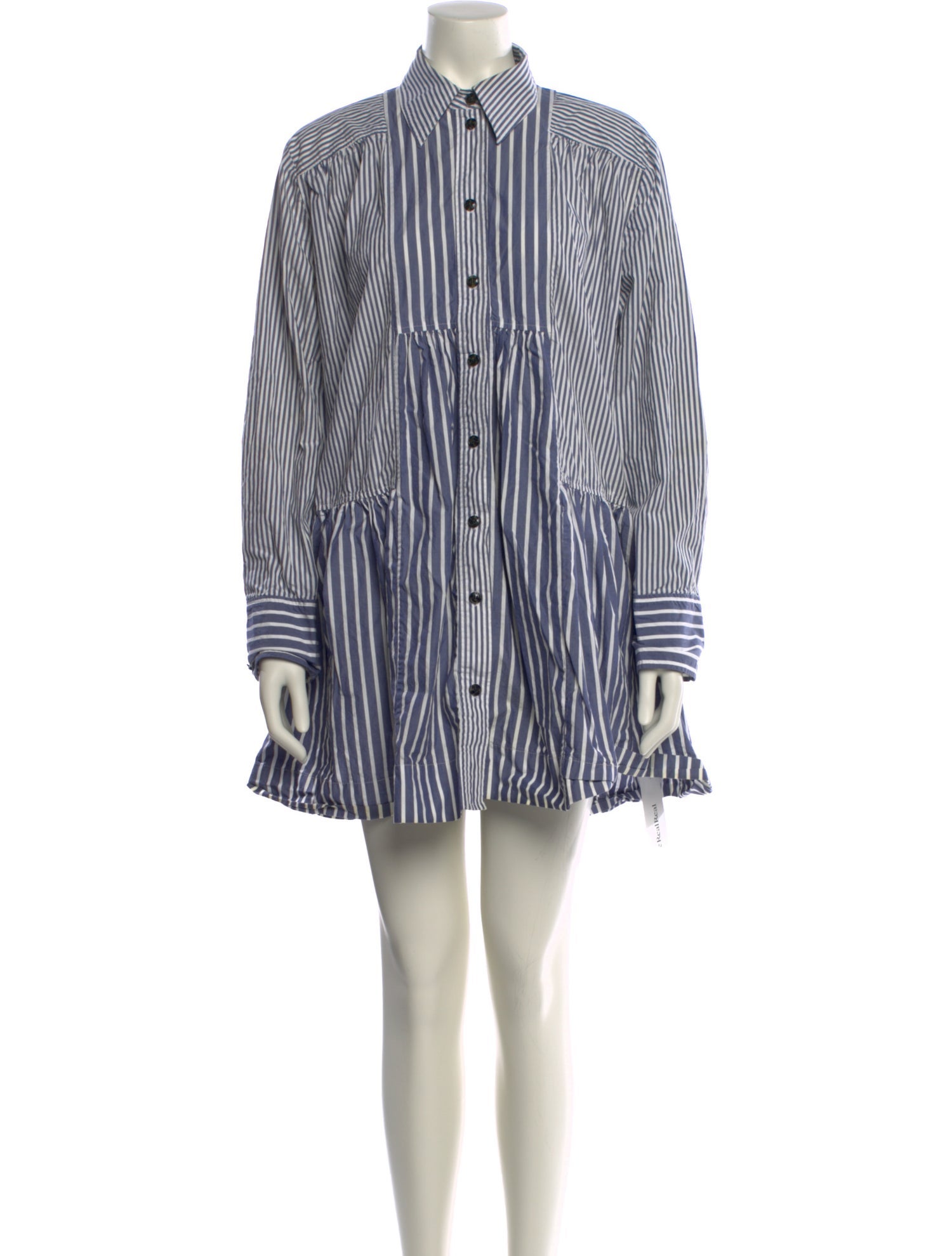 Ganni Striped Mini Dress