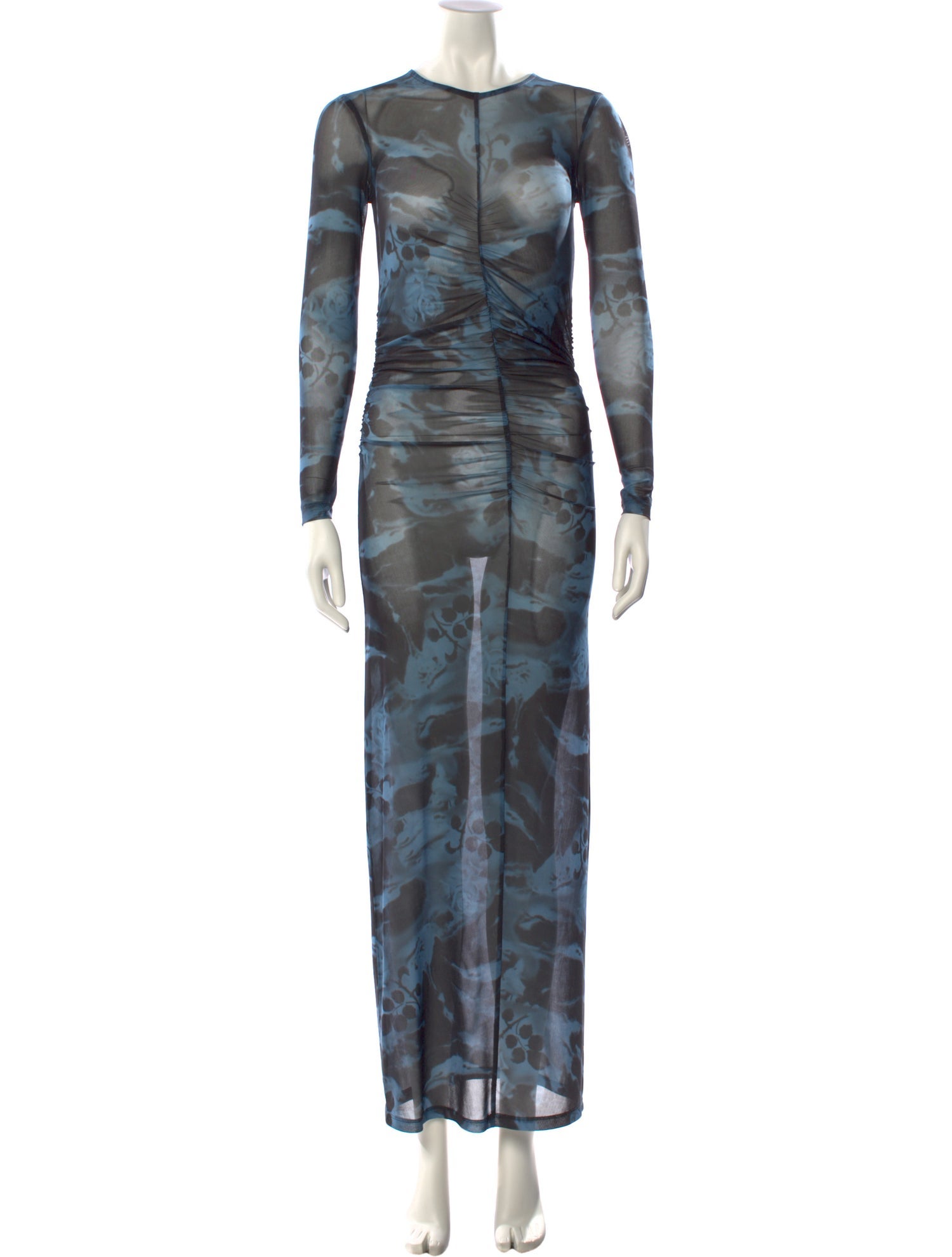 Ganni Tie-Dye Print Long Dress