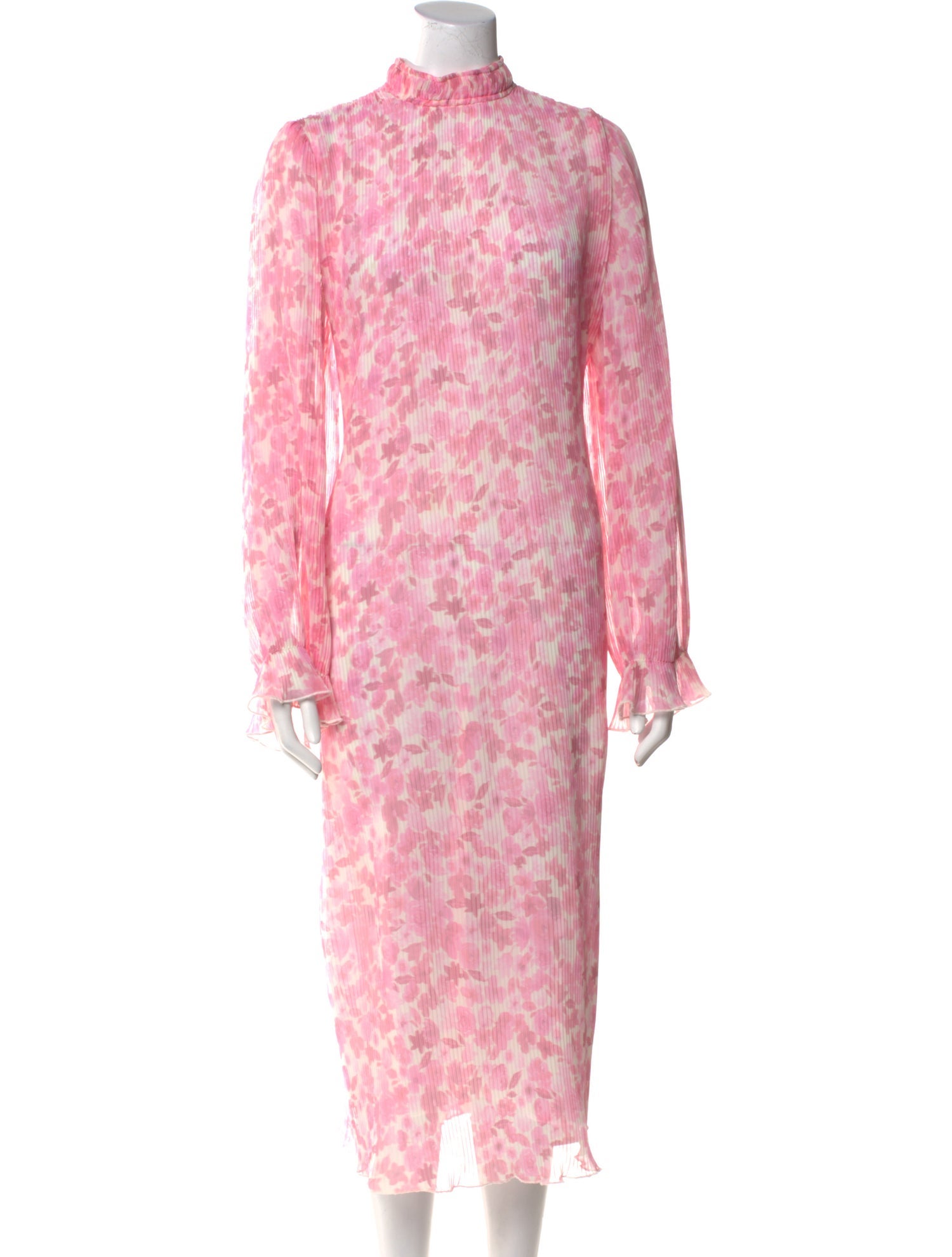 Ganni Floral Print Long Dress