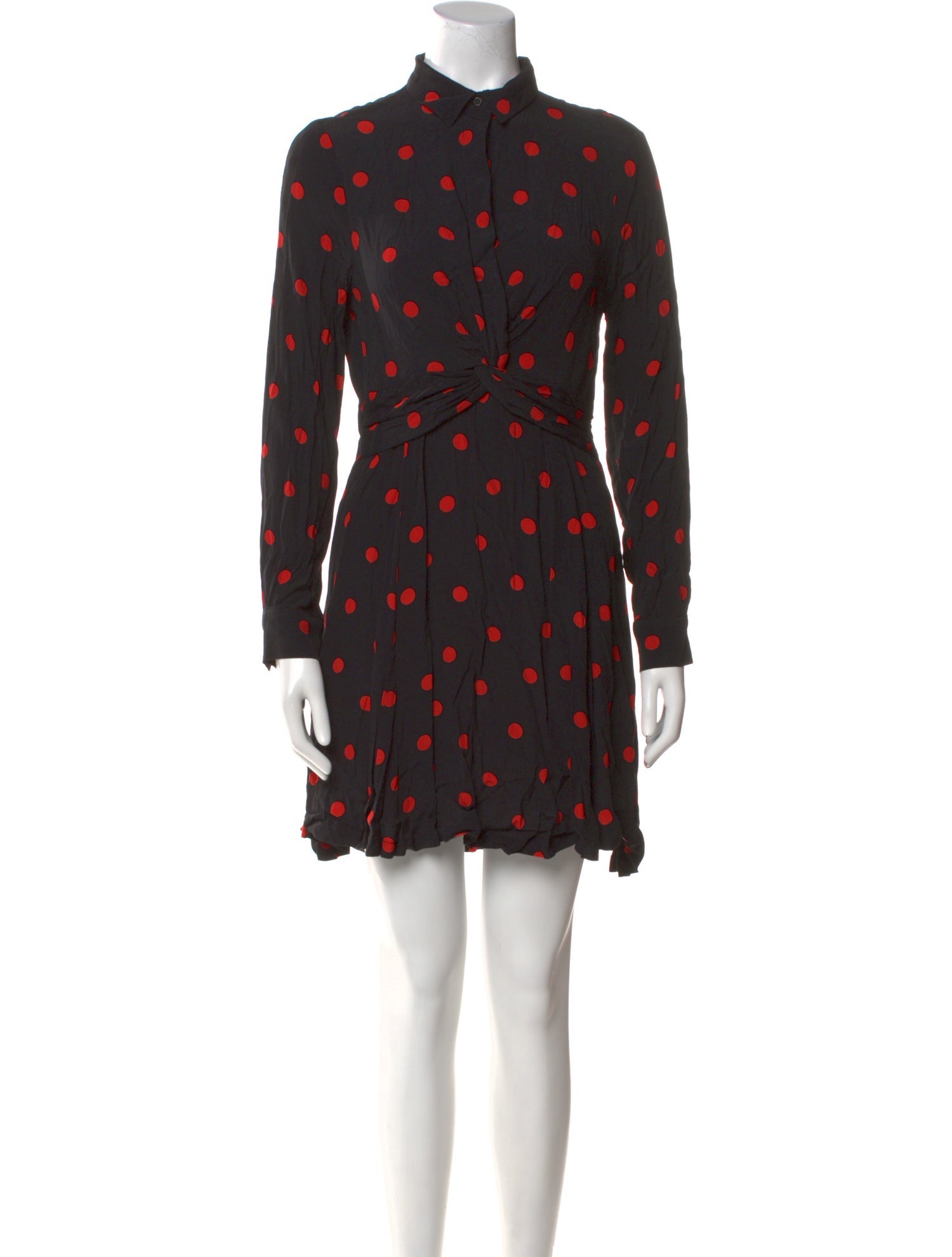 Ganni Polka Dot Print Mini Dress