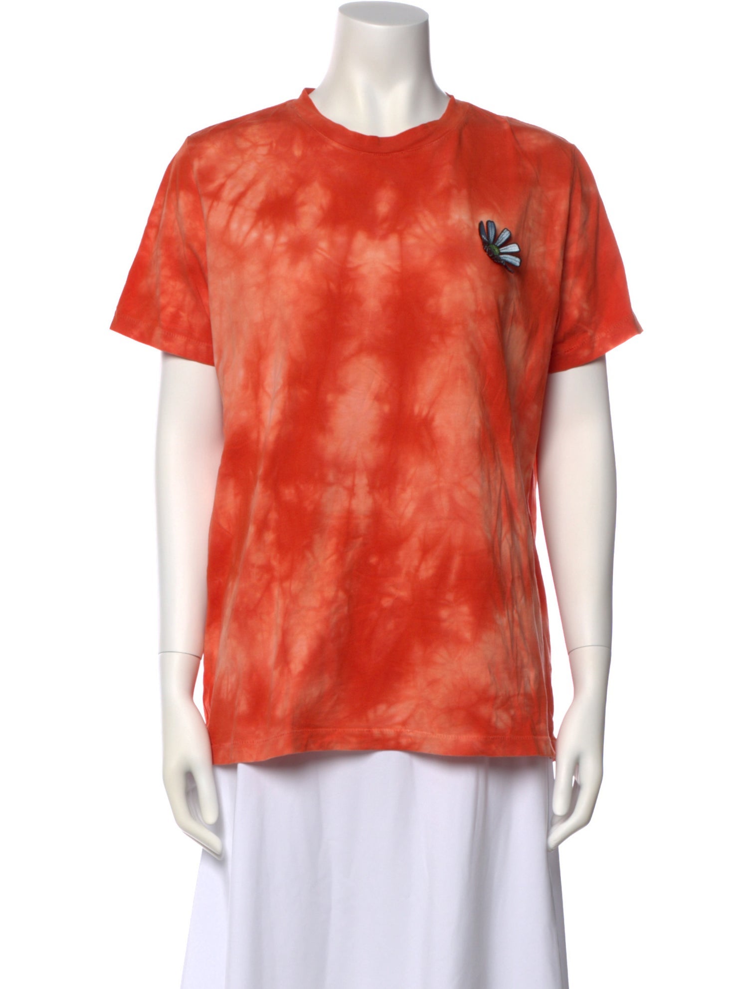 Ganni Tie-Dye Print Crew Neck T-Shirt