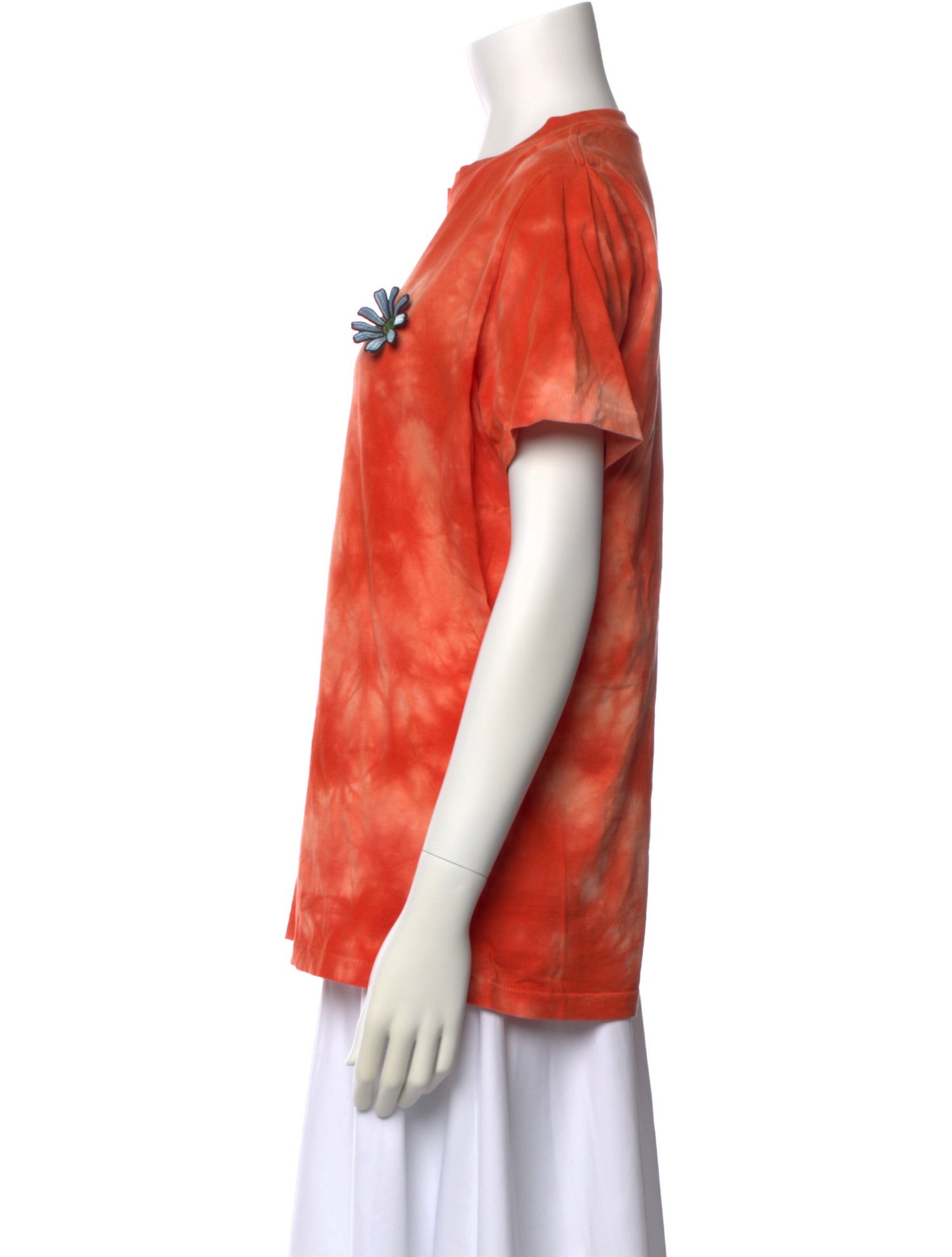 Ganni Tie-Dye Print Crew Neck T-Shirt