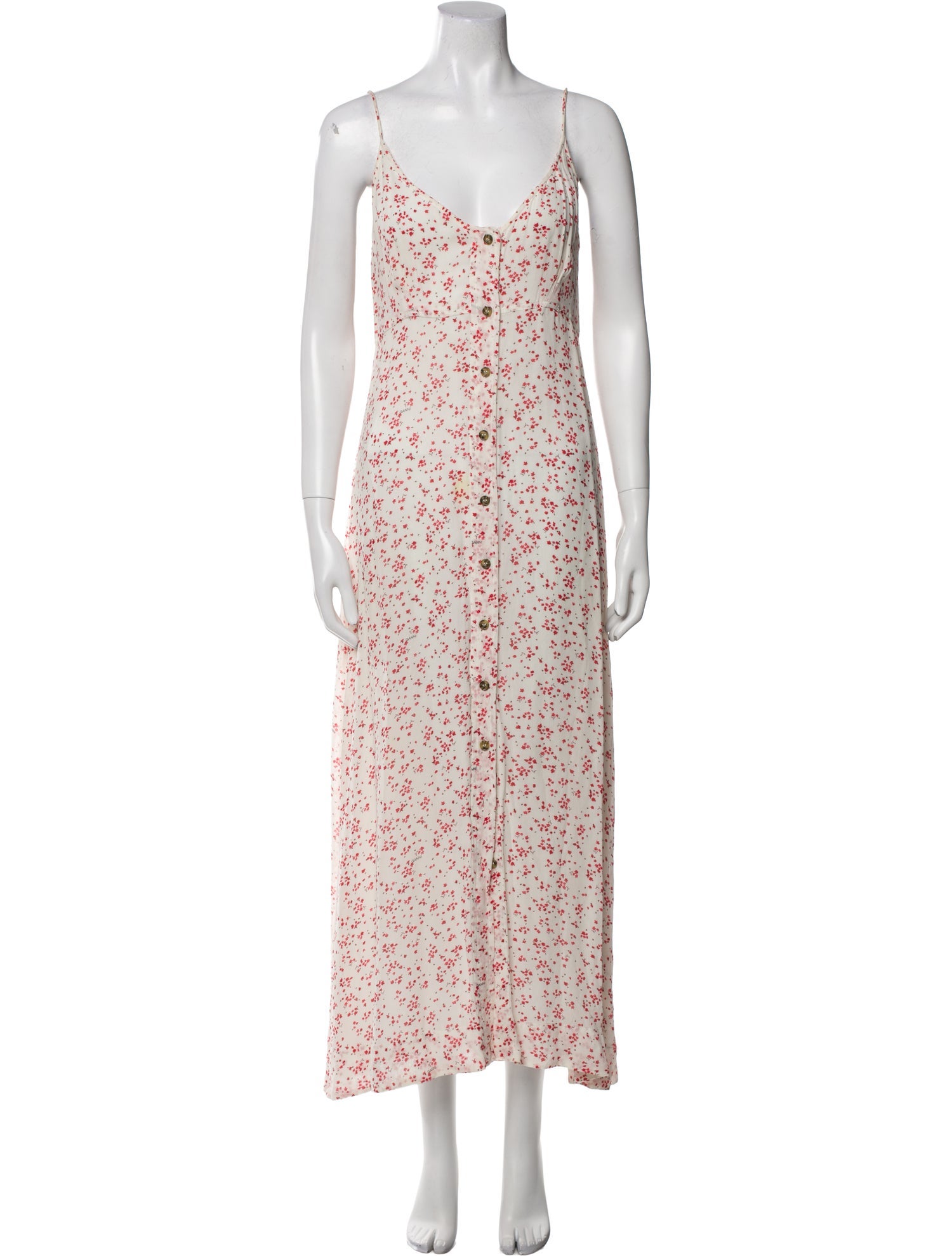 Ganni Floral Print Midi Length Dress