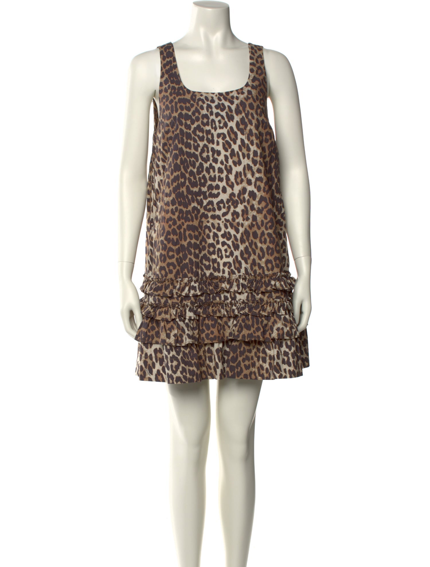 Ganni Animal Print Mini Dress w/ Tags