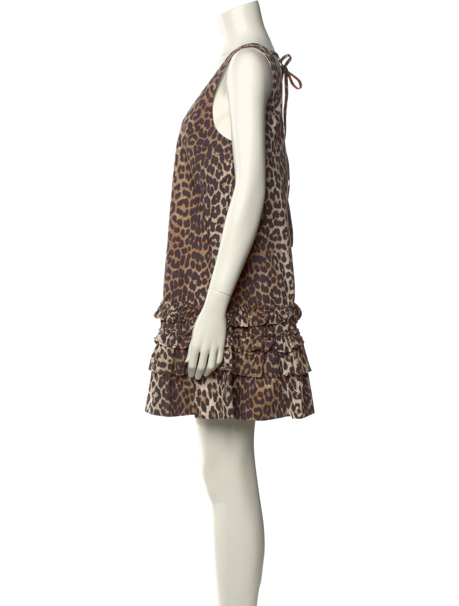 Ganni Animal Print Mini Dress w/ Tags