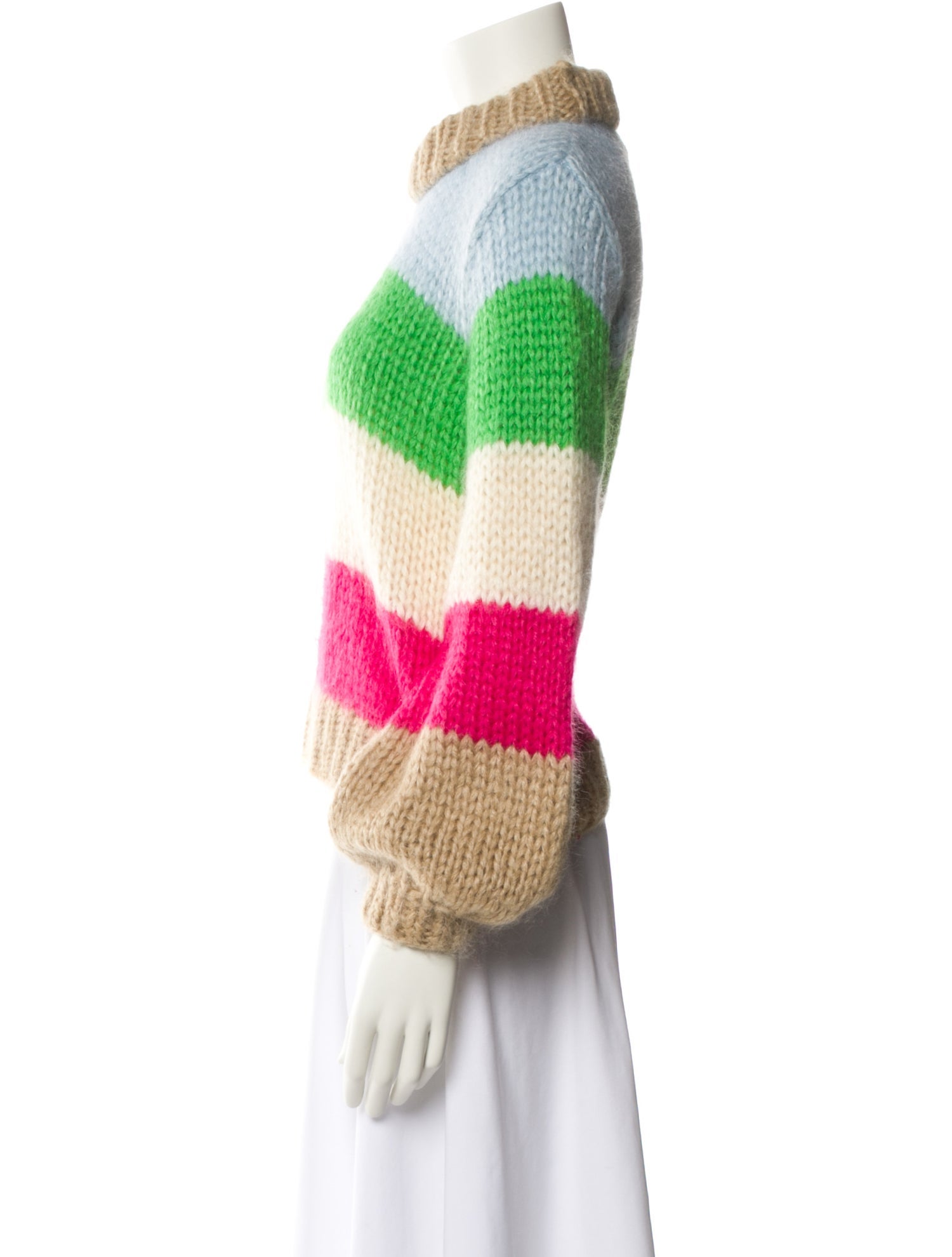 Ganni Wool Striped Sweater