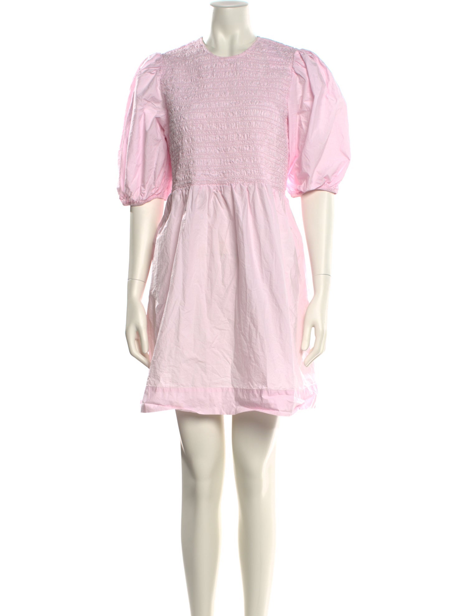 Ganni Crew Neck Mini Dress