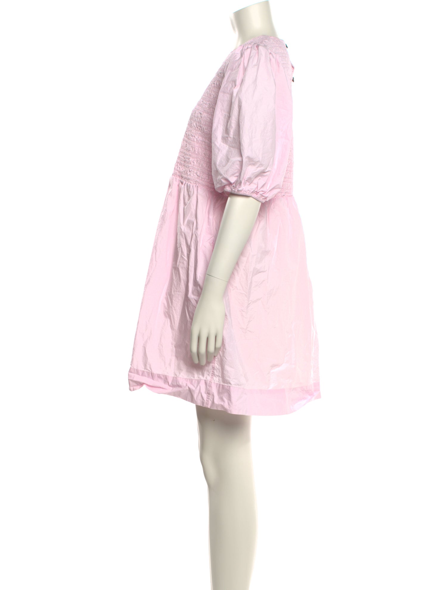 Ganni Crew Neck Mini Dress