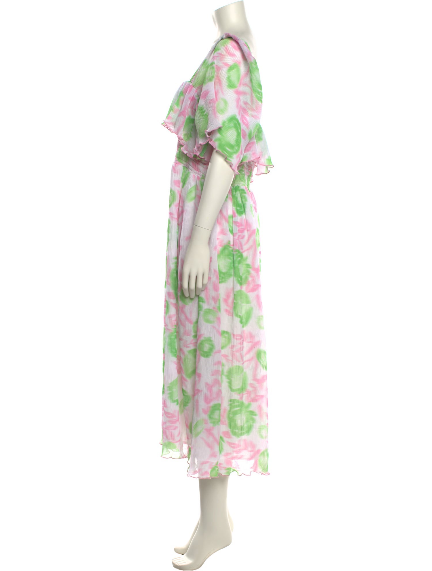 Ganni Floral Print Long Dress