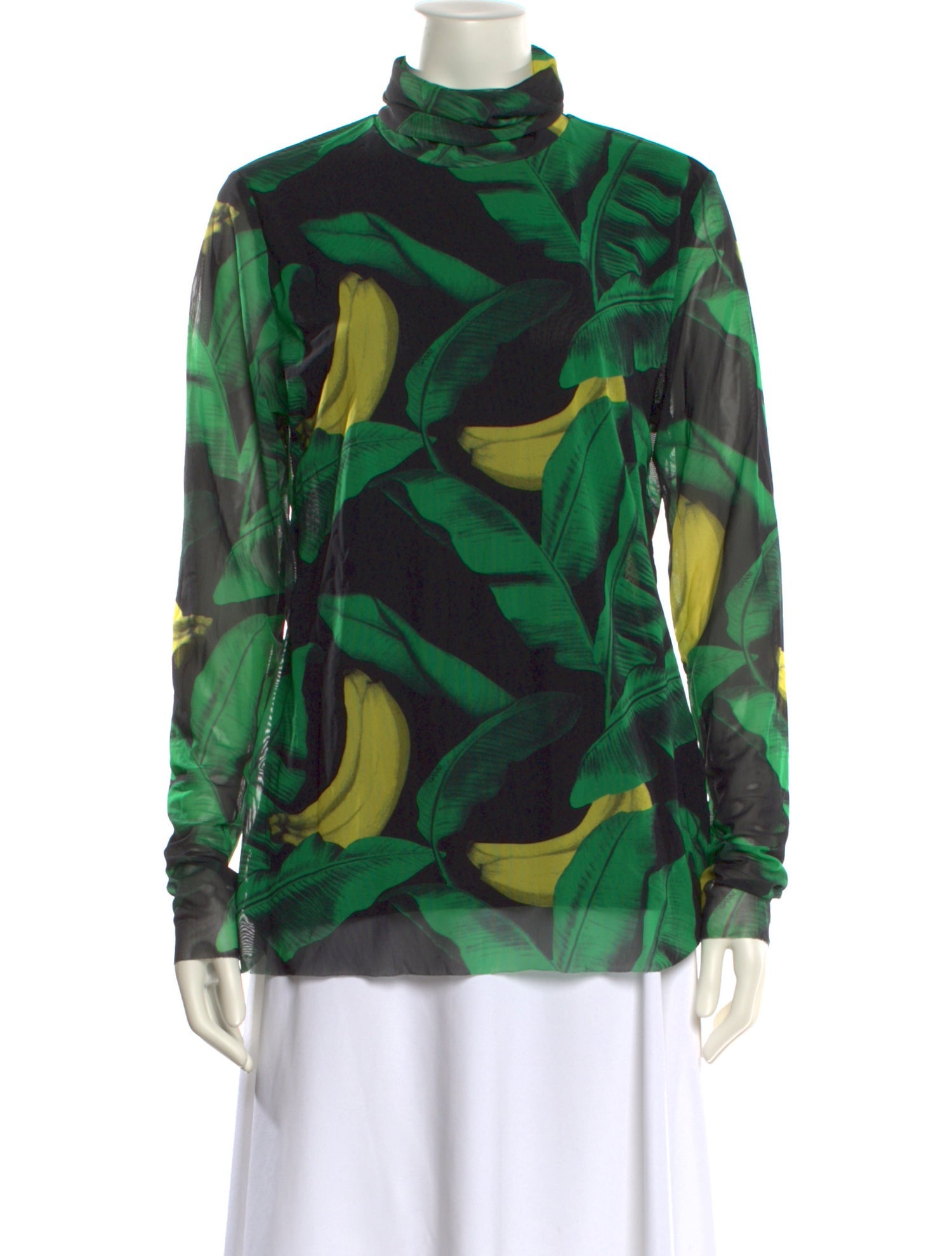 Ganni Printed Turtleneck Sweater