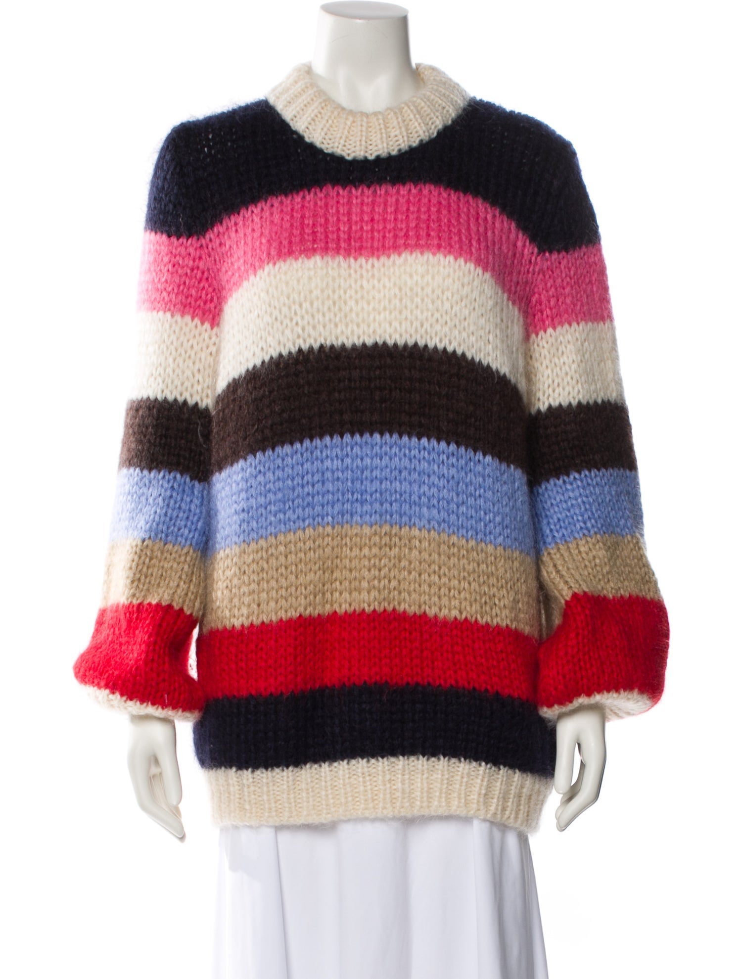 Ganni Wool Striped Sweater
