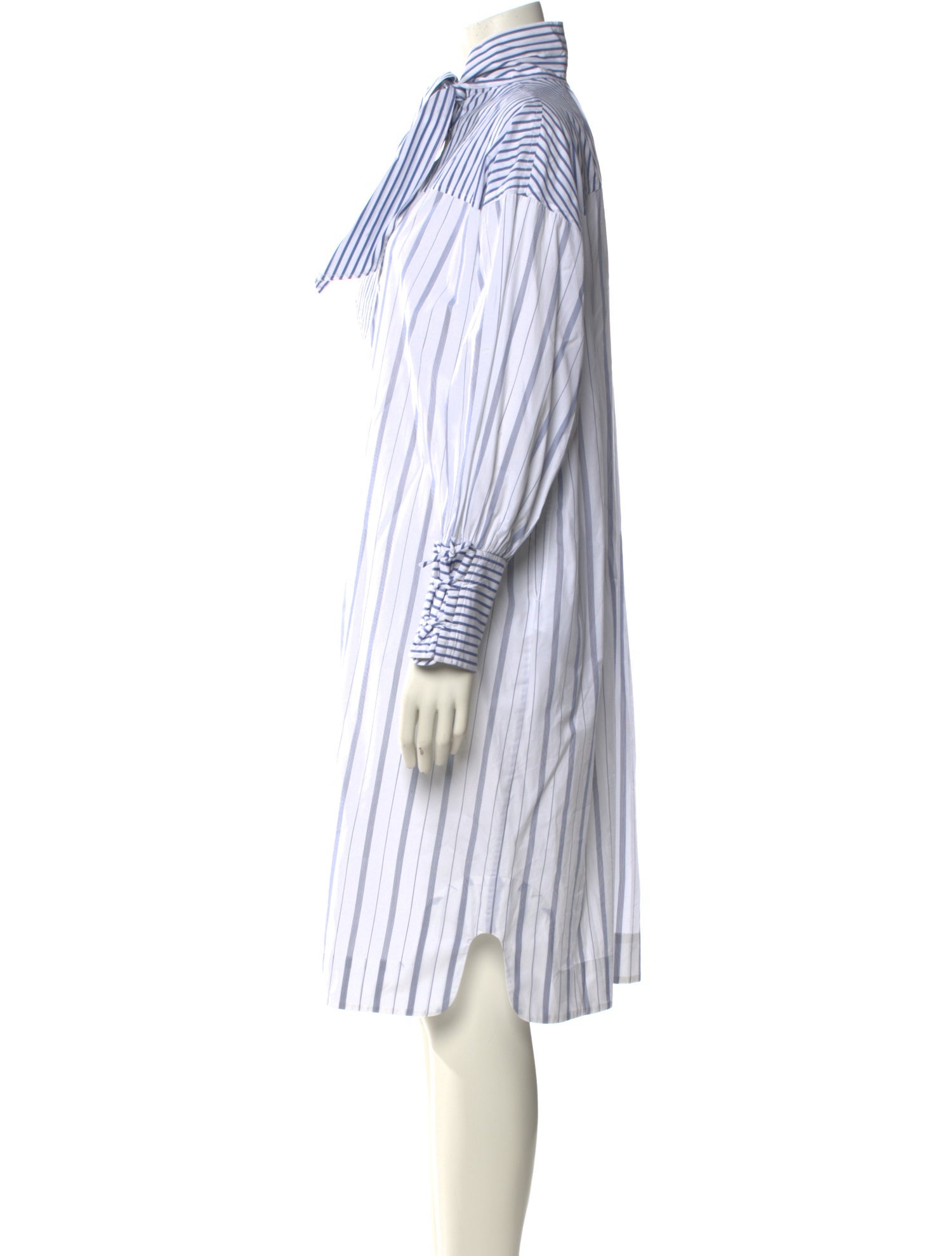 Ganni Striped Knee-Length Dress