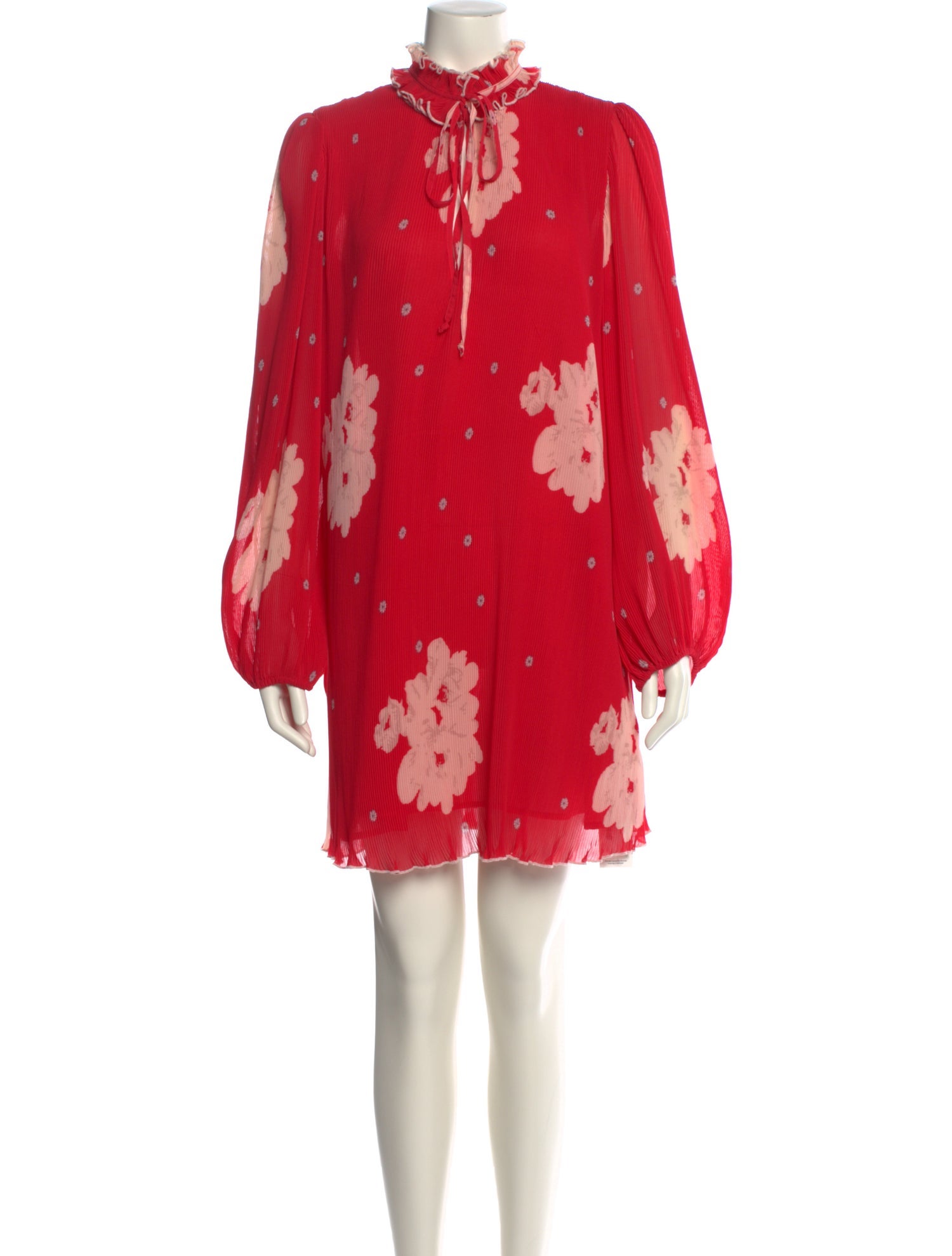 Ganni Floral Print Mini Dress