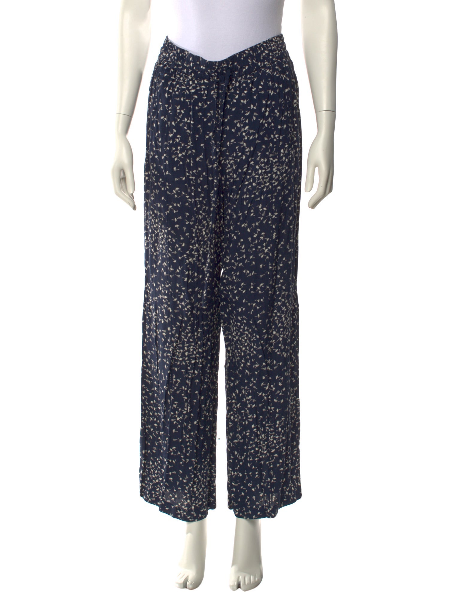 Ganni Printed Wide Leg Pants
