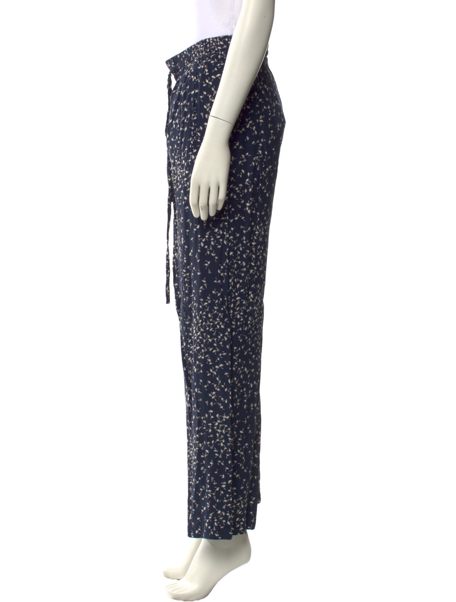 Ganni Printed Wide Leg Pants